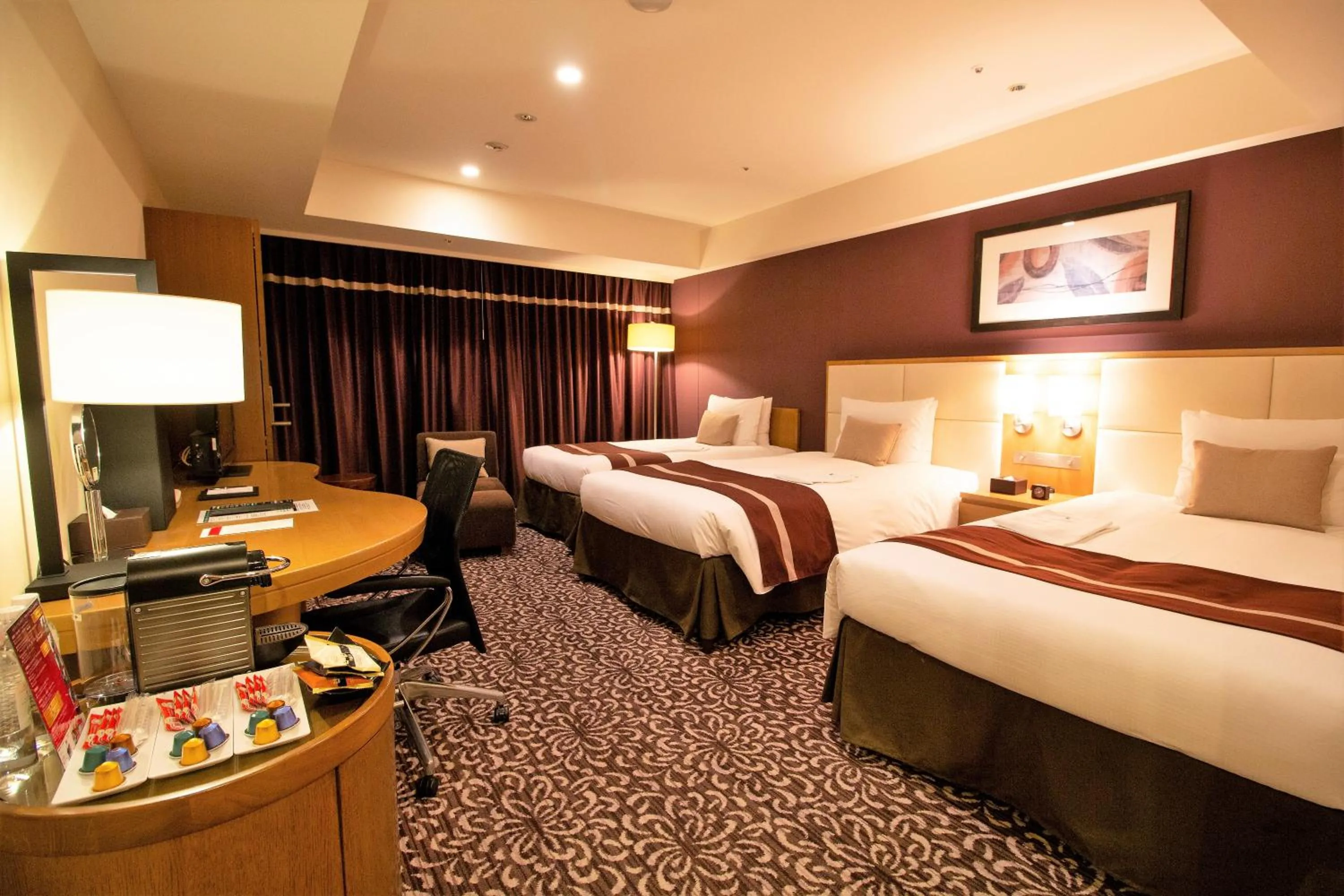 Bed in Hotel Ryumeikan Tokyo