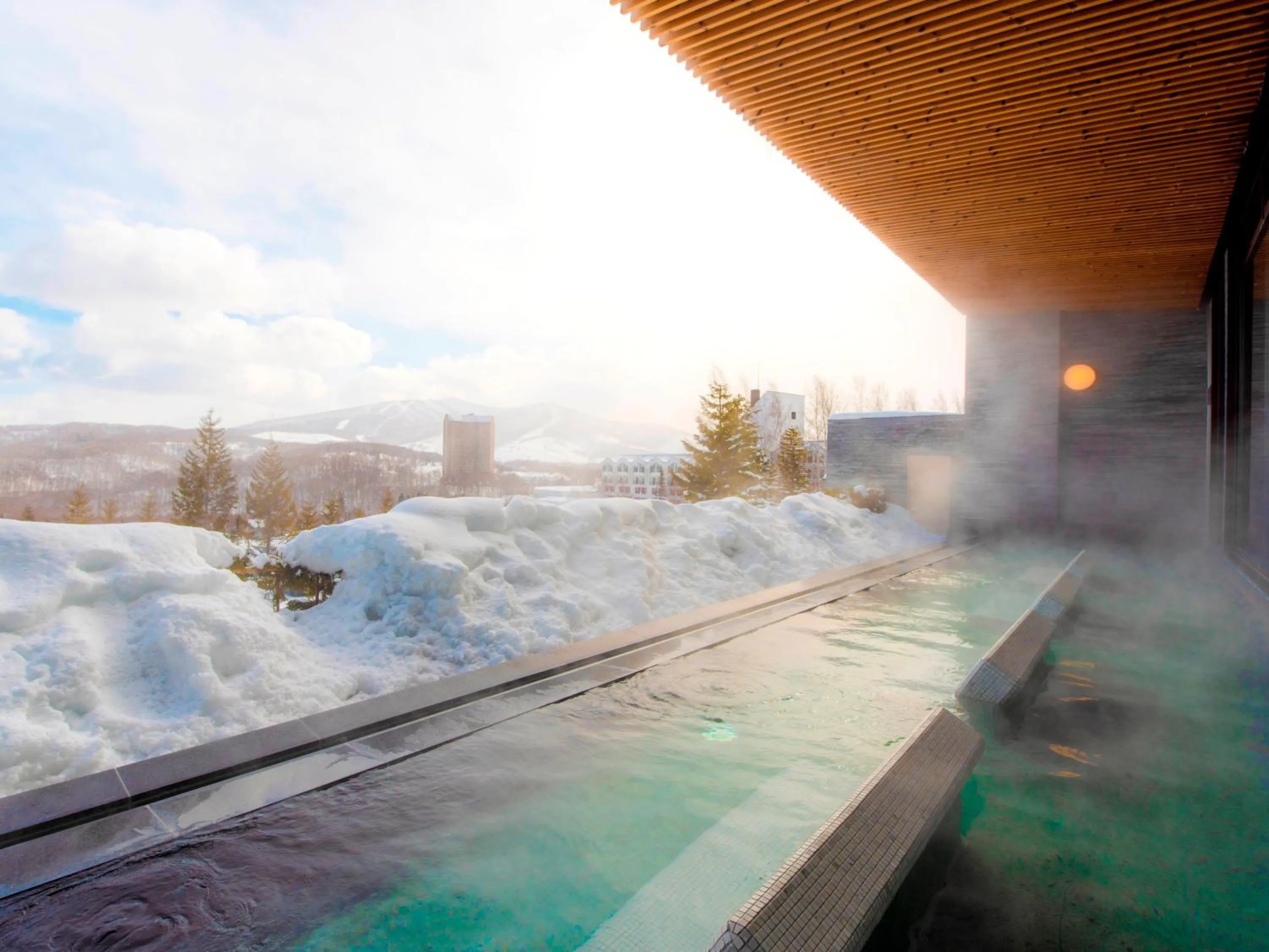 Hot Spring Bath in Rusutsu Resort Hotel & Convention
