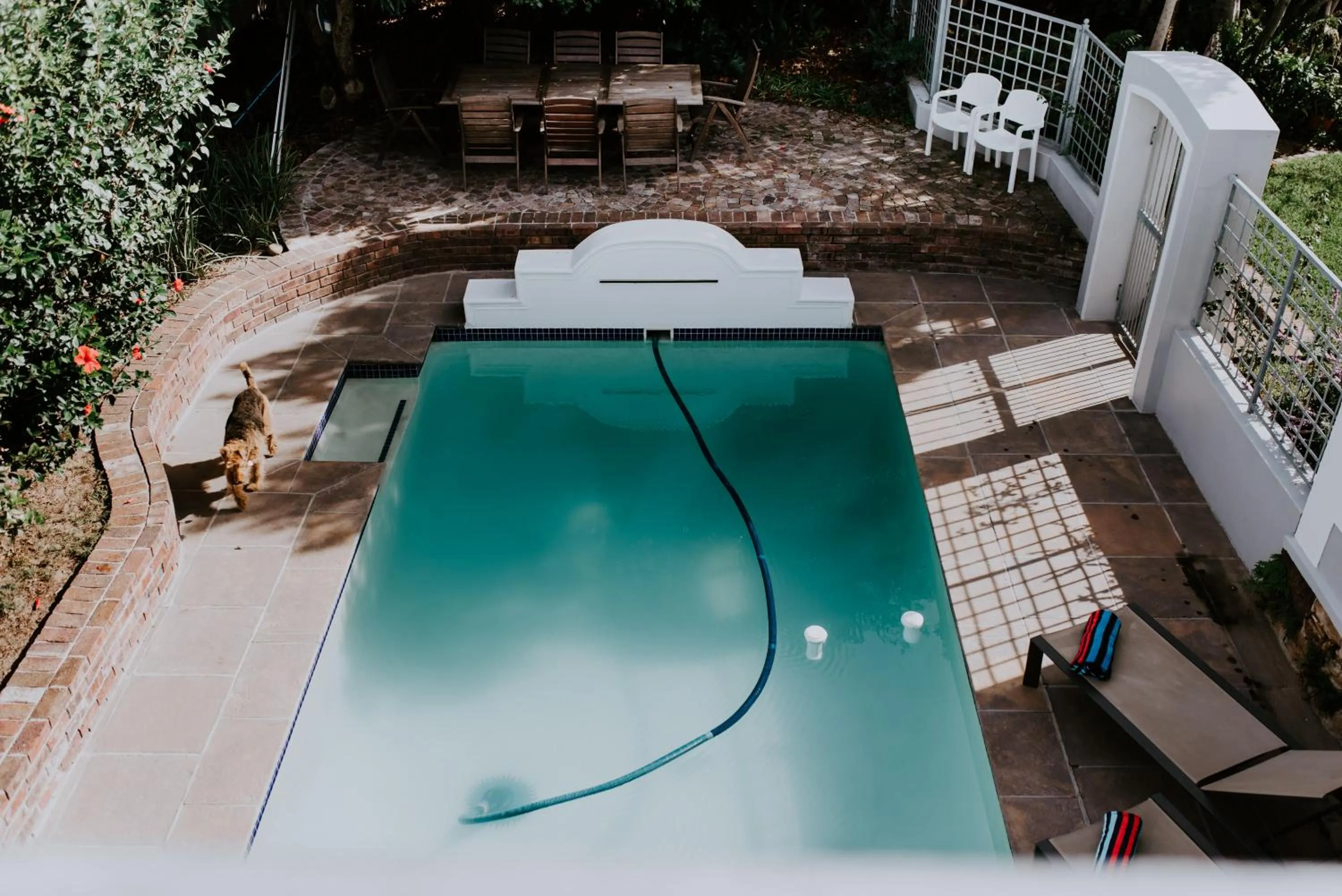Pool view in The Victorian Goose