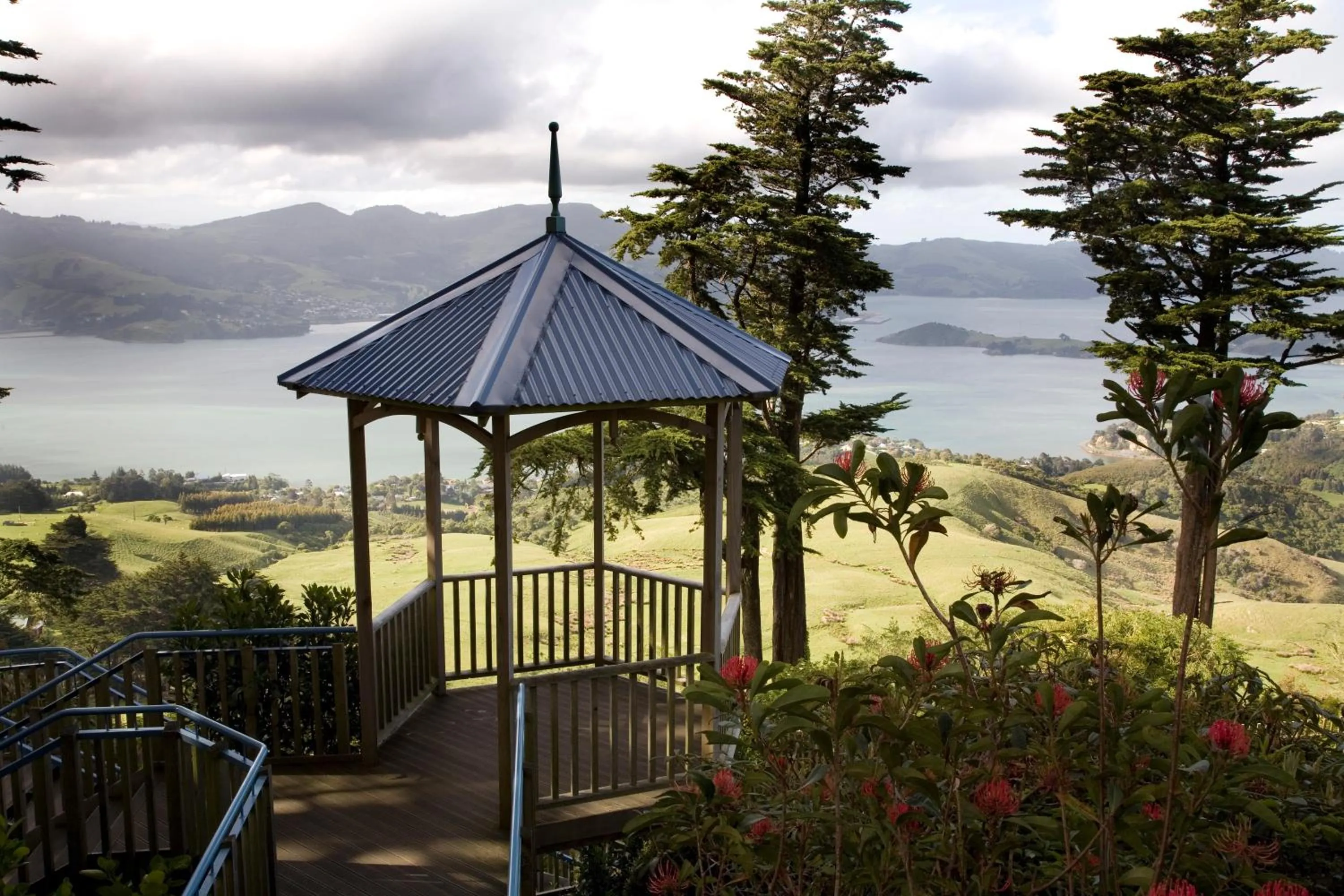 Sea view in Larnach Lodge & Stable Stay