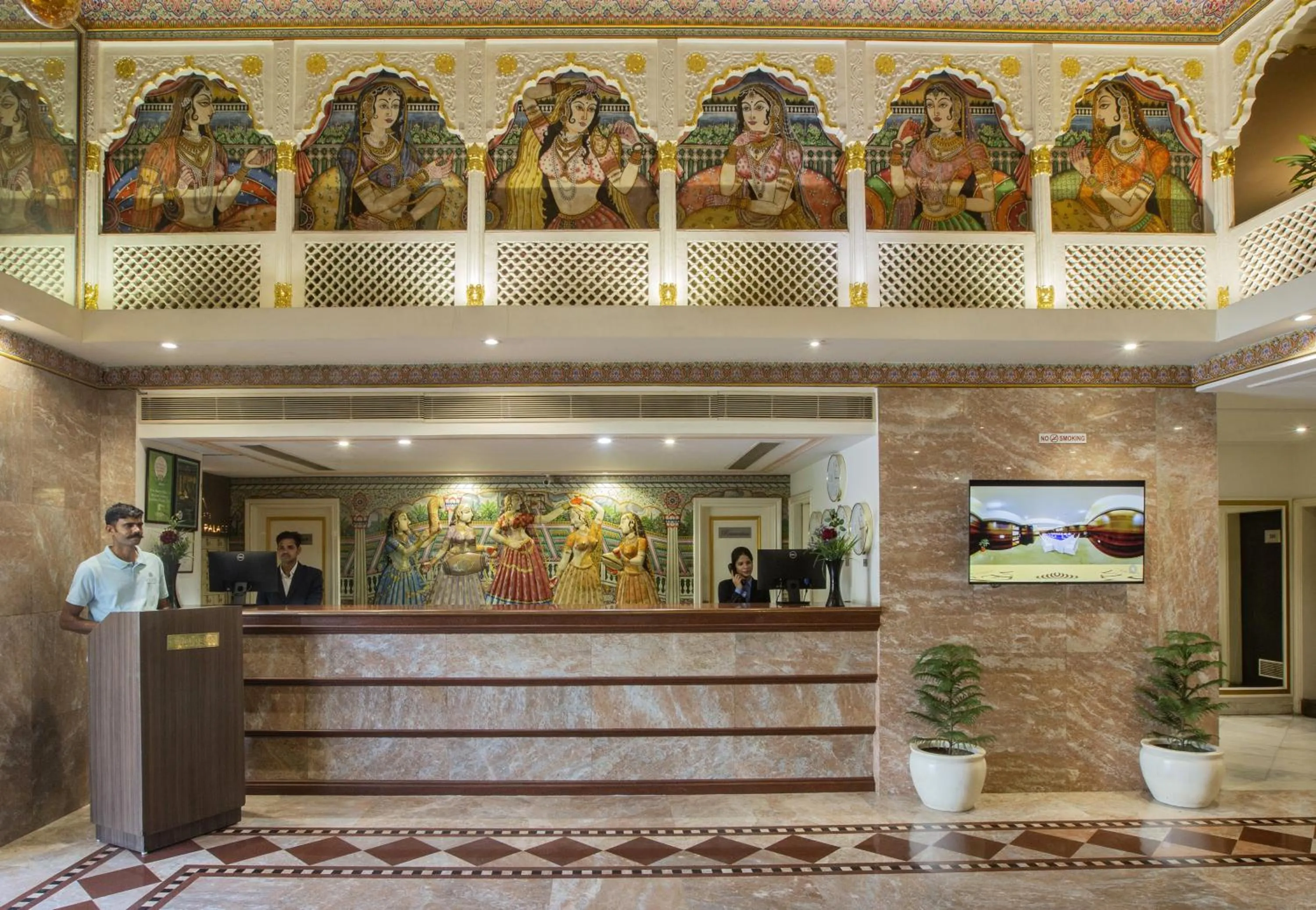 Lobby or reception in Vesta Maurya Palace