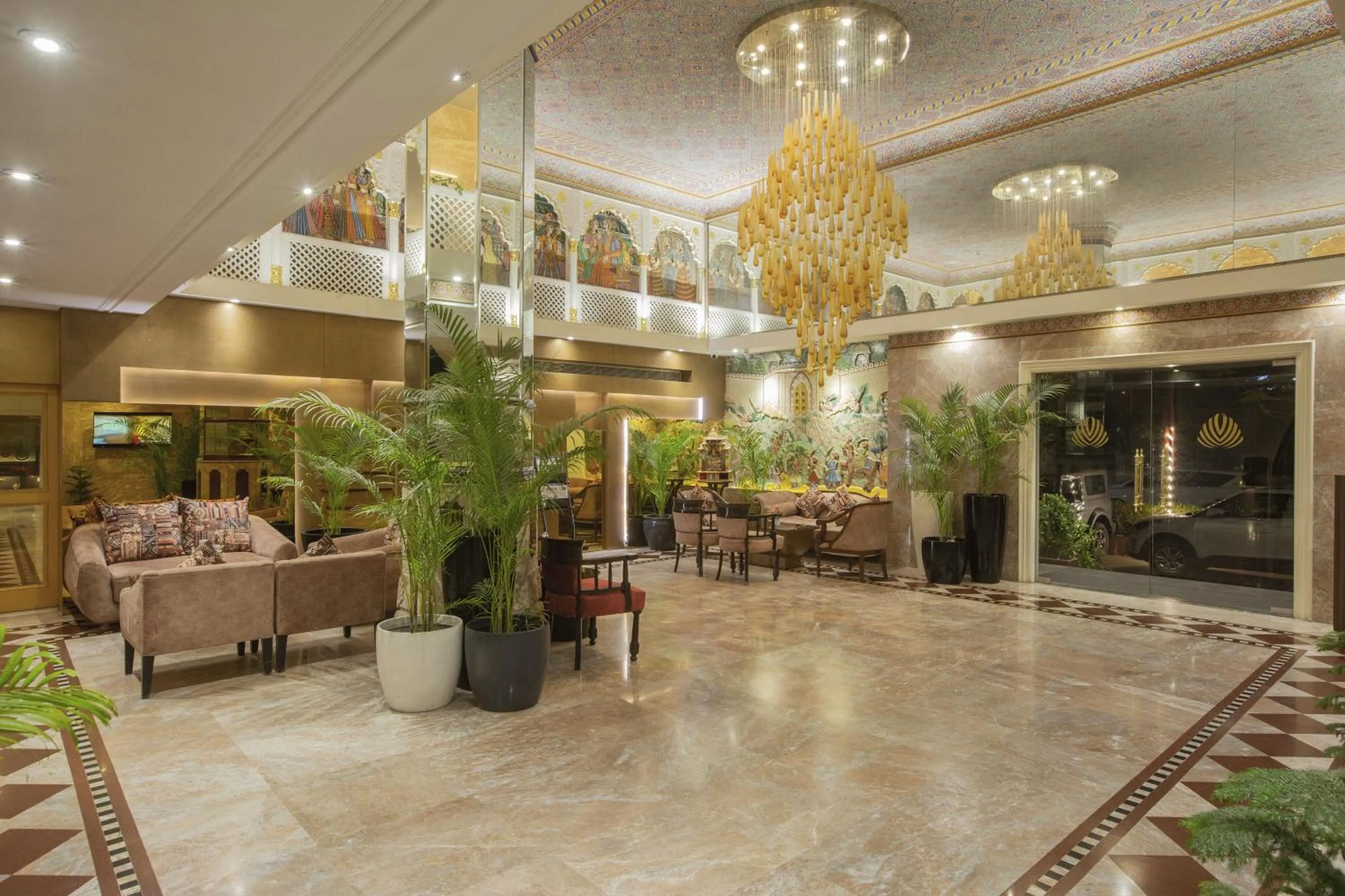 Lobby or reception in Vesta Maurya Palace