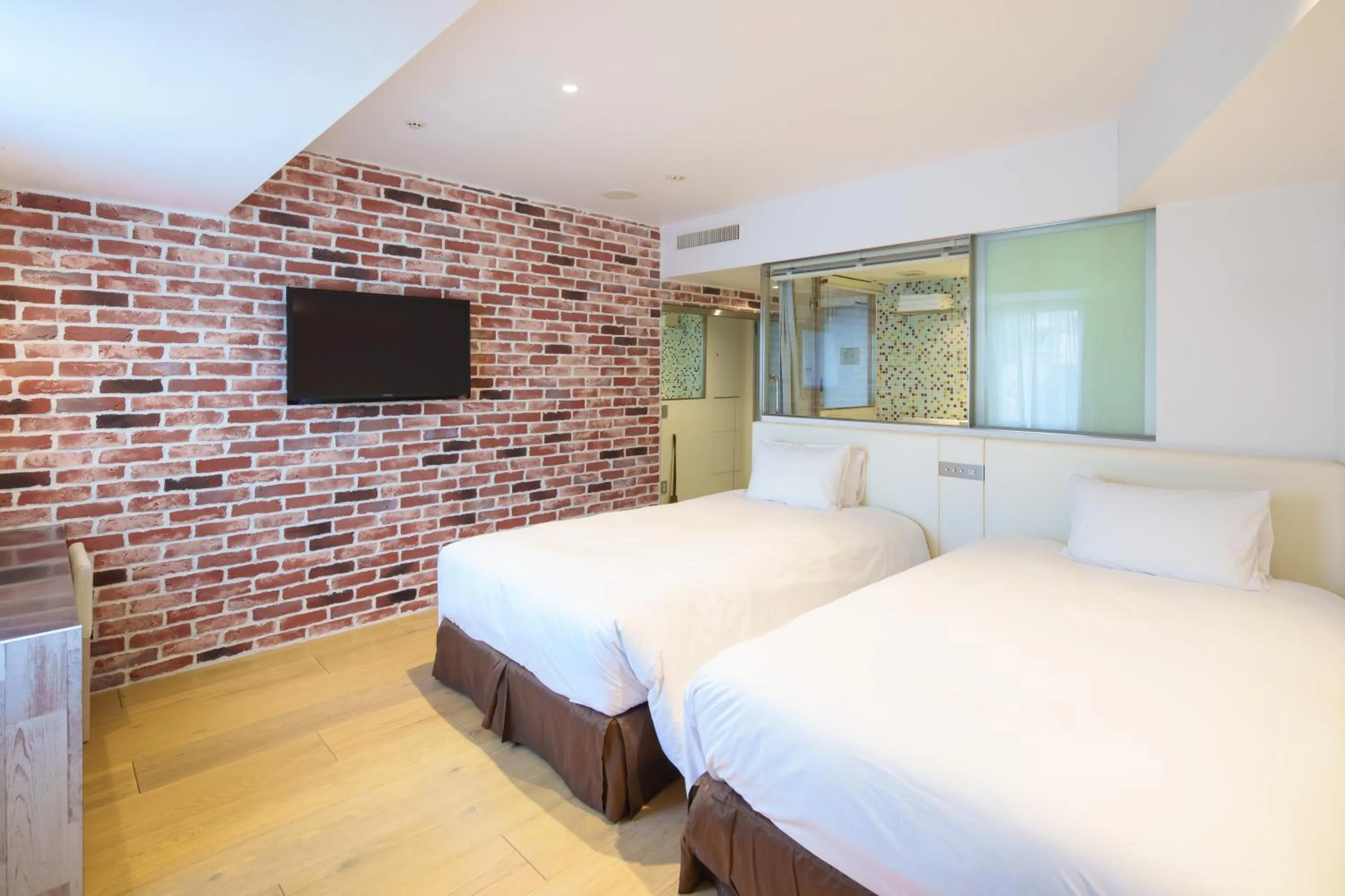 Bed in EN Hotel Shibuya