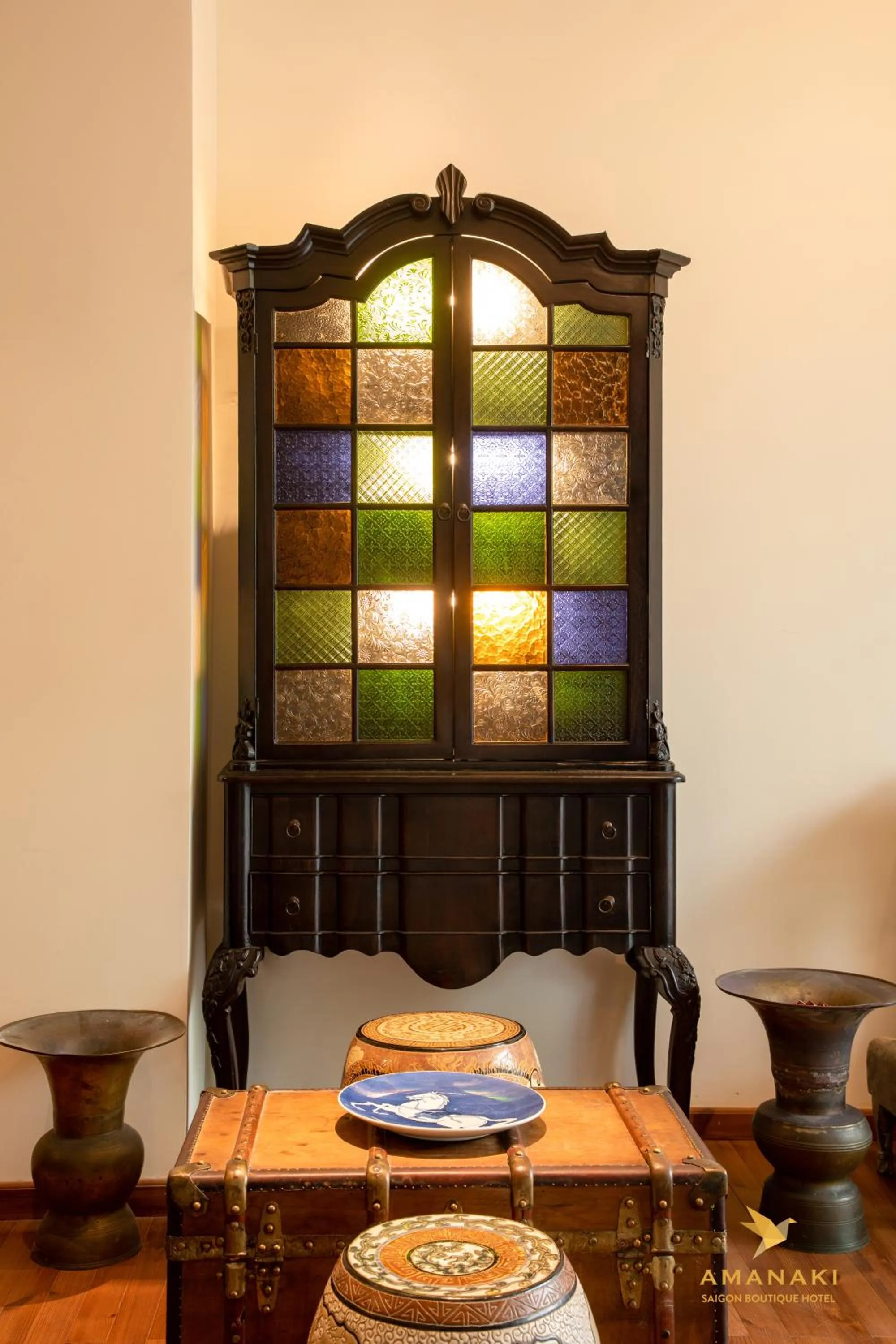 Decorative detail in Amanaki Saigon Boutique Hotel