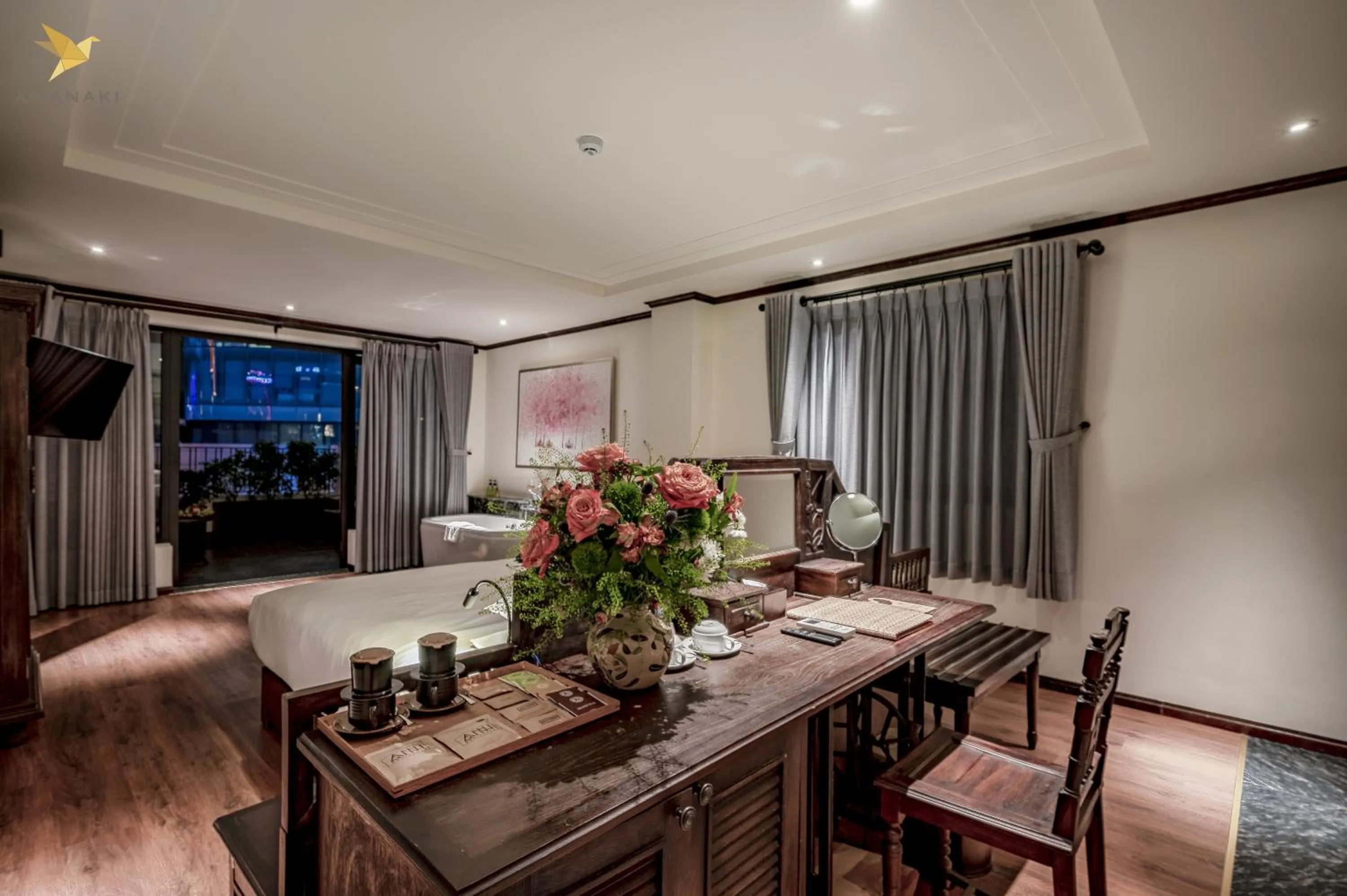 Bedroom in Amanaki Saigon Boutique Hotel