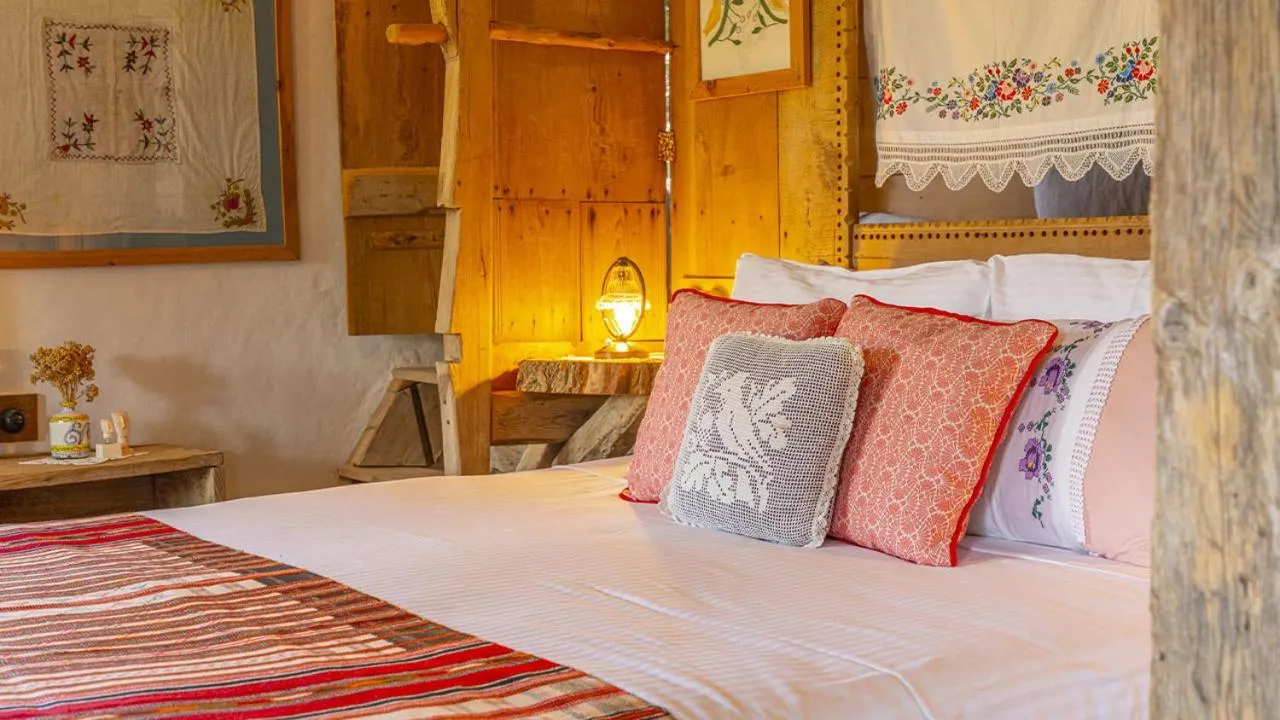 Bed in Fidanka Hotel