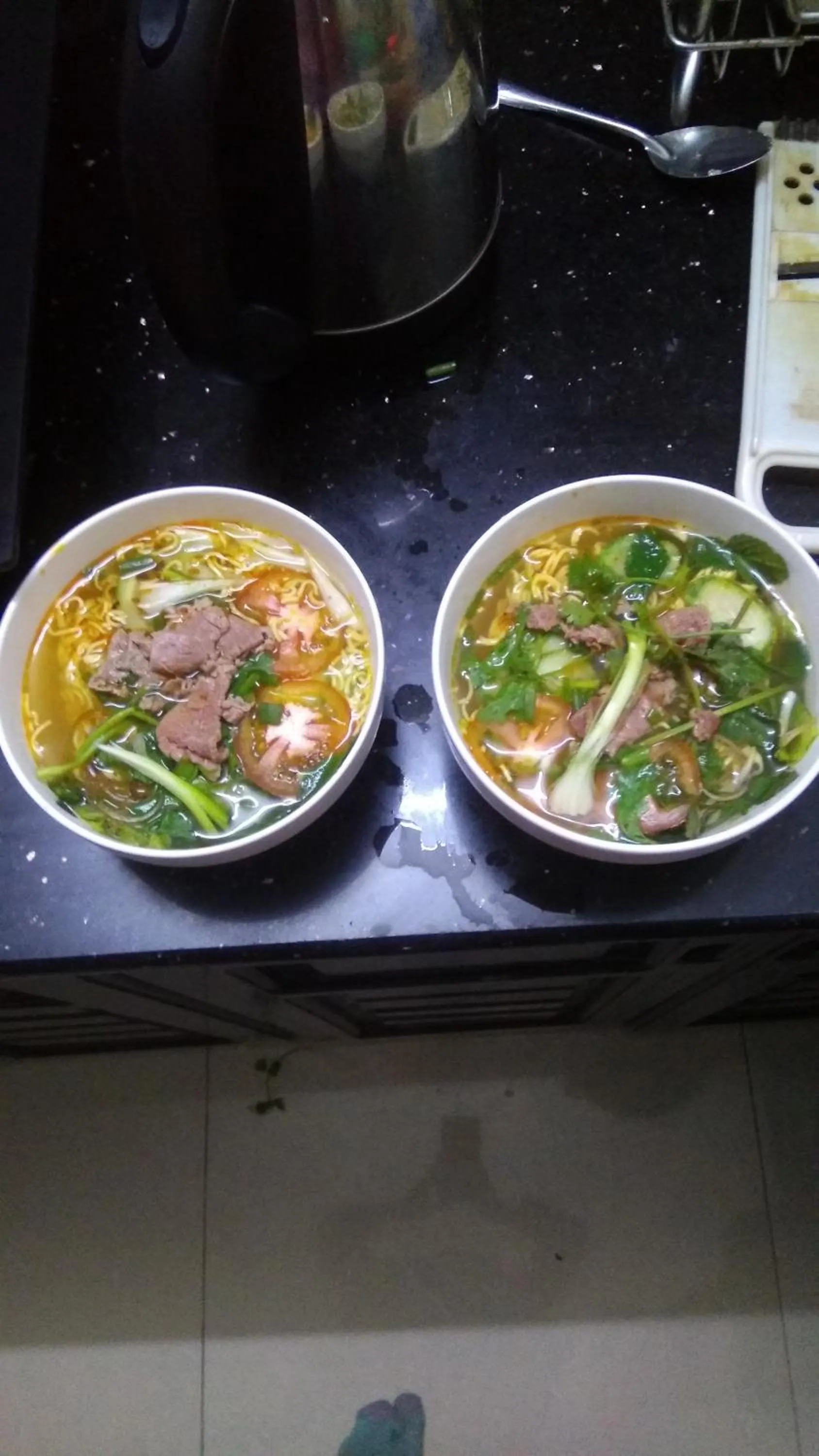 Asian breakfast in Hong My Hotel