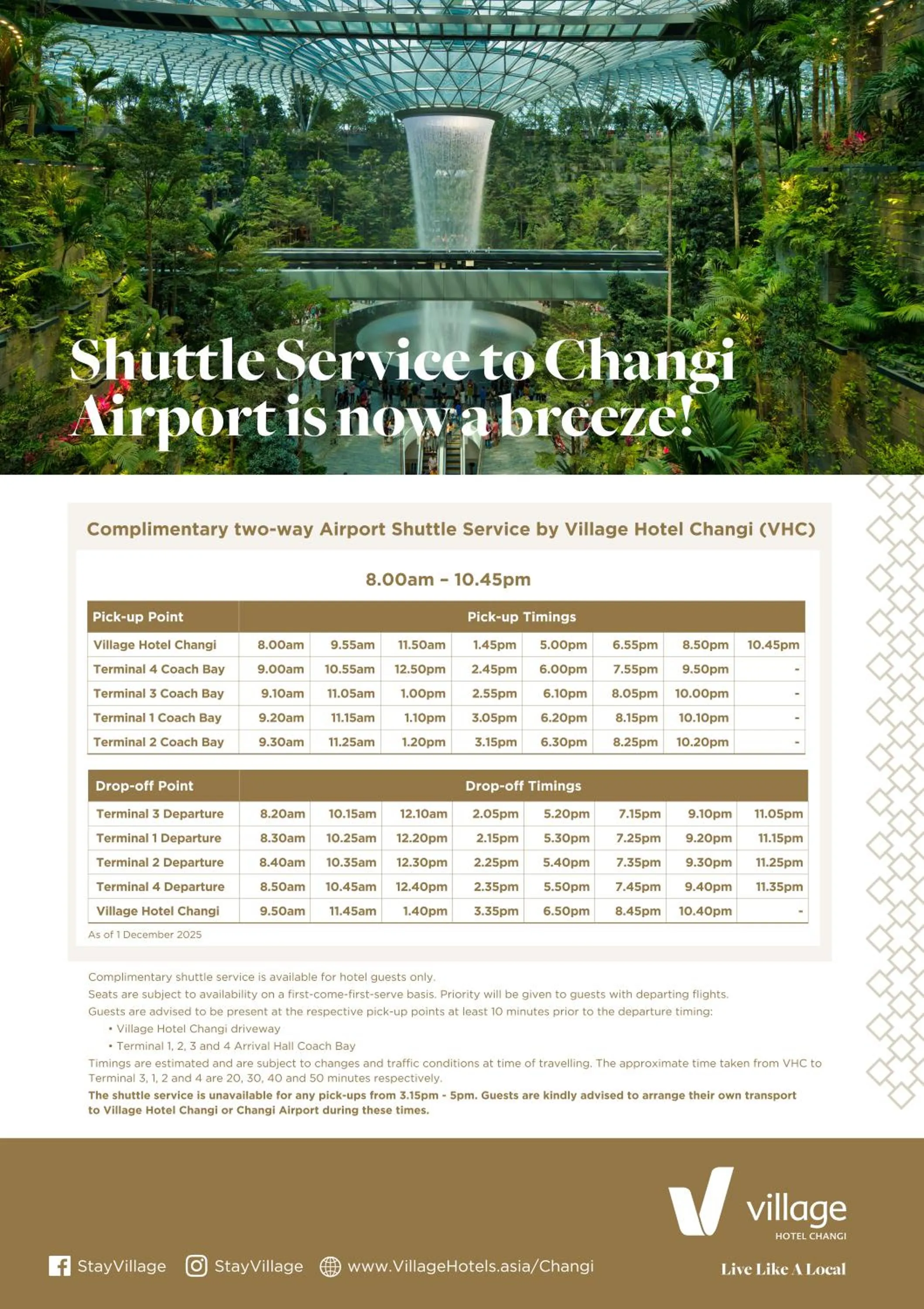 shuttle in Village Hotel Changi by Far East Hospitality