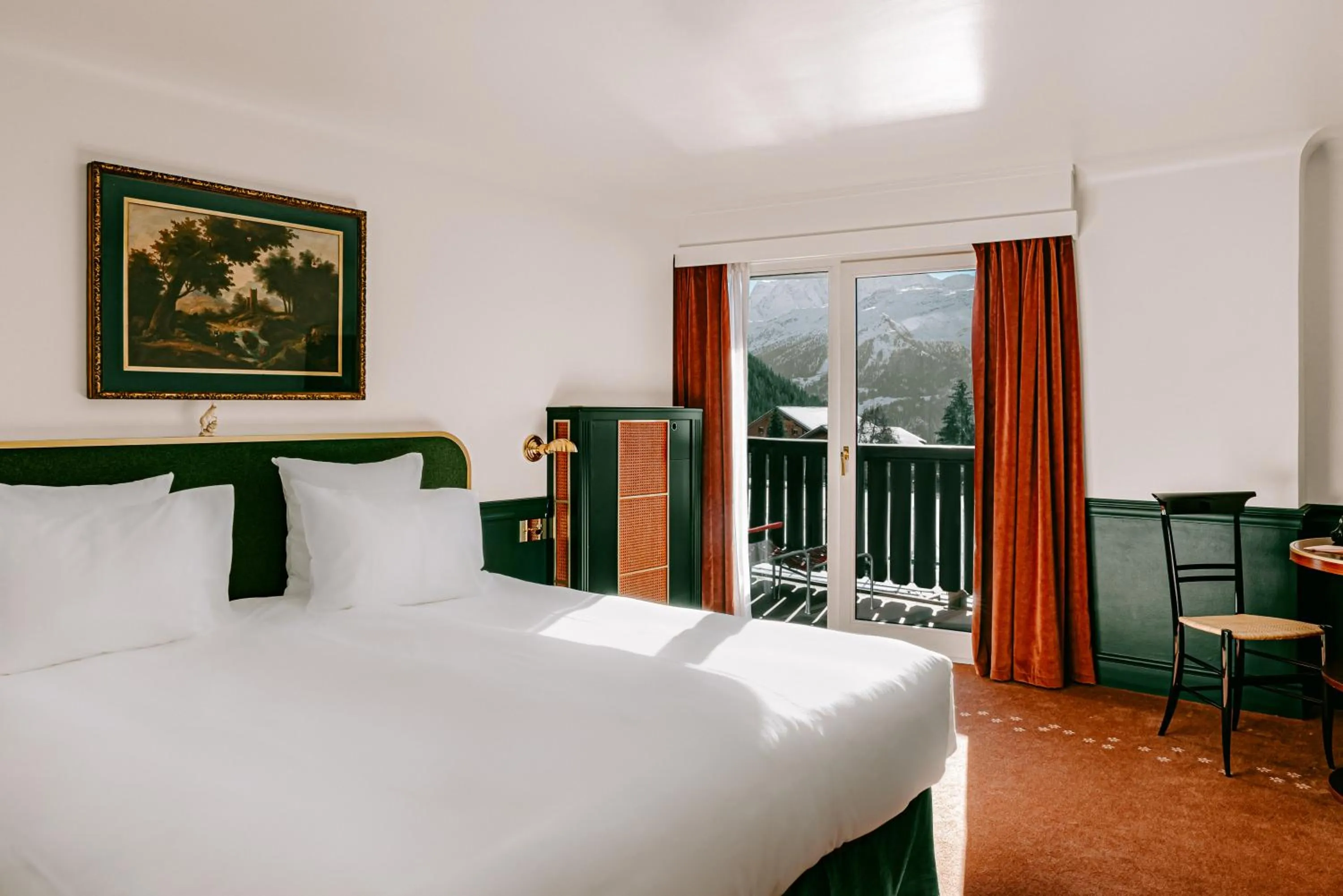 Bedroom, Bed in Experimental Chalet