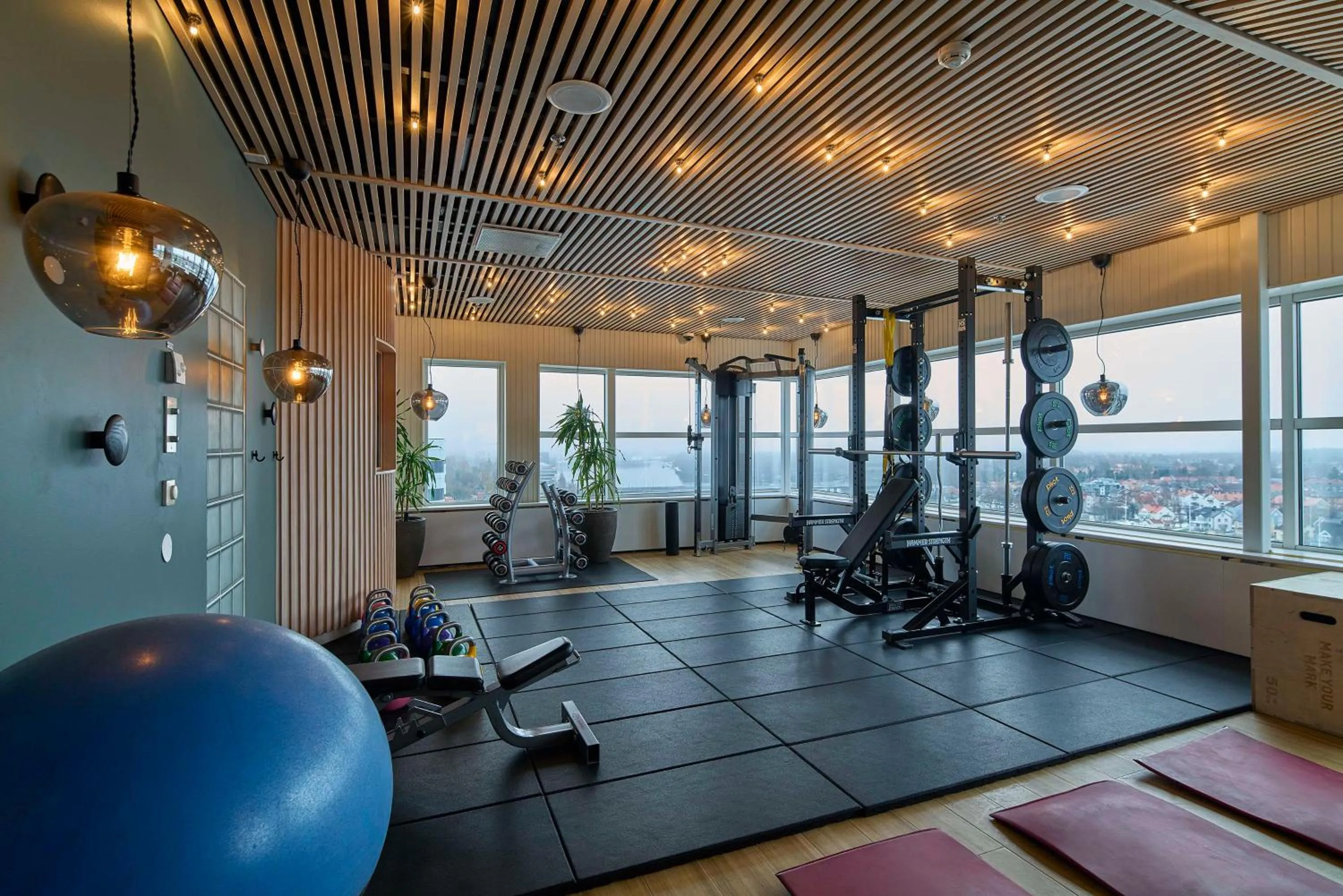 Fitness centre/facilities in Scandic Plaza Umeå