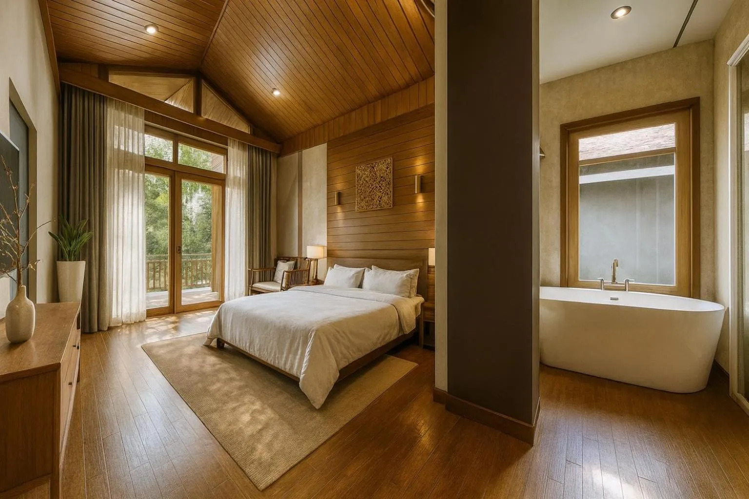 Bed in Phi Phi Villa Resort