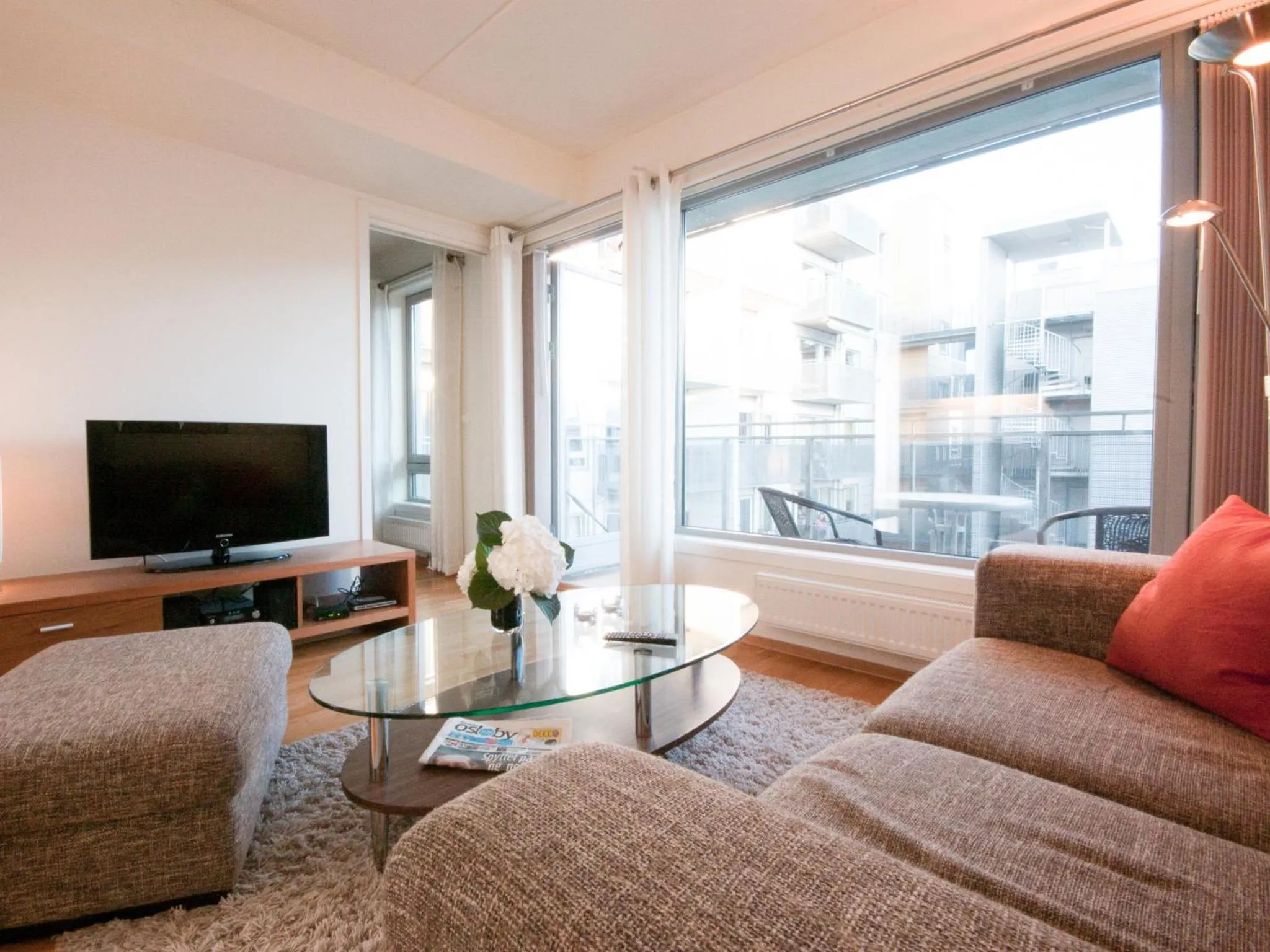 Balcony/Terrace in BJØRVIKA APARTMENTS, Teaterplassen, Oslo city center