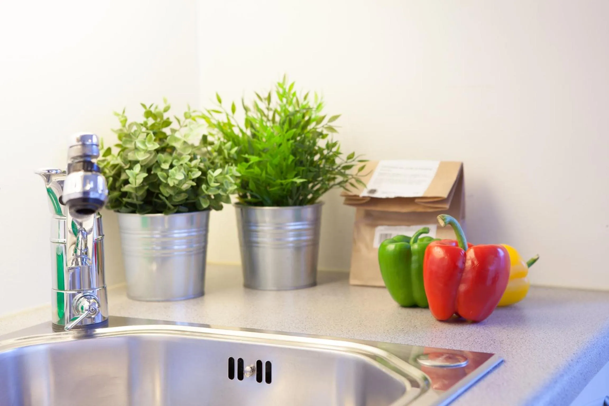 Kitchen or kitchenette in BJØRVIKA APARTMENTS, Teaterplassen, Oslo city center