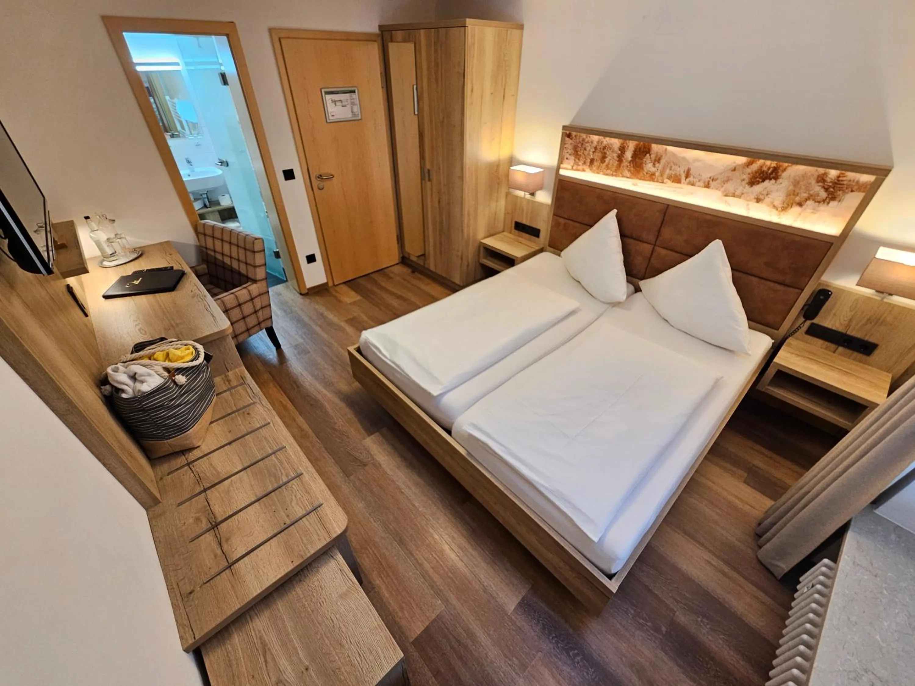 Photo of the whole room, Bed in Naturhotel Café Waldesruhe