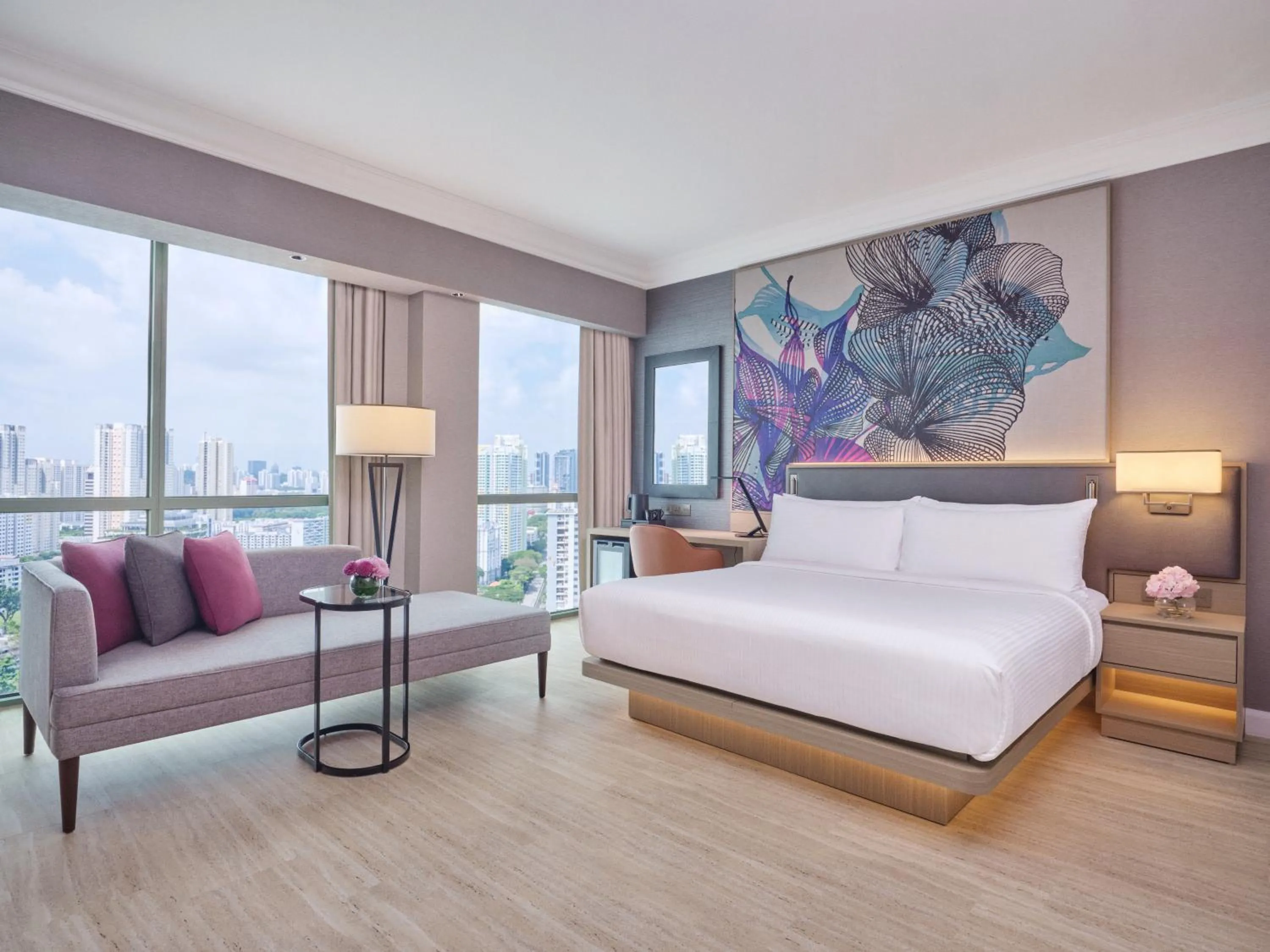 Bed in Grand Copthorne Waterfront