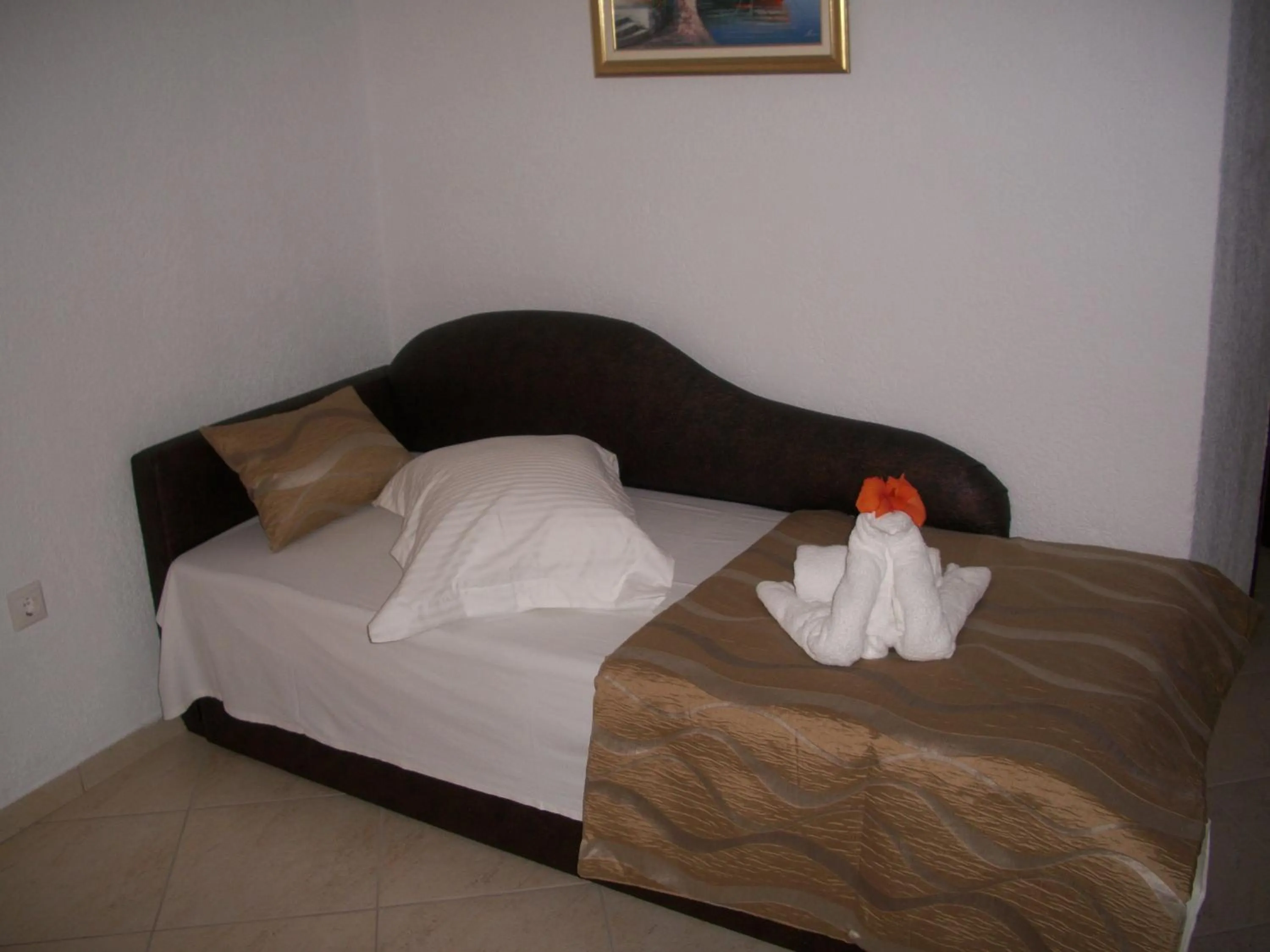 Bed in Hotel Filoxenia