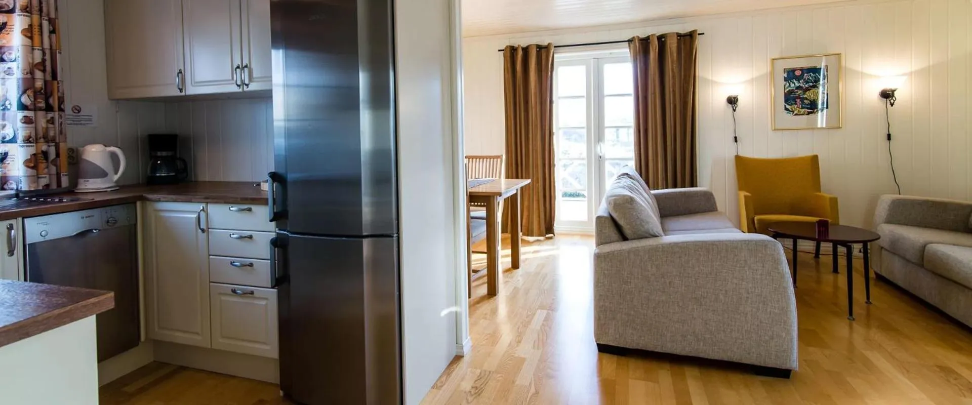 Kitchen or kitchenette in Vesterålen Resort & Kysthotell