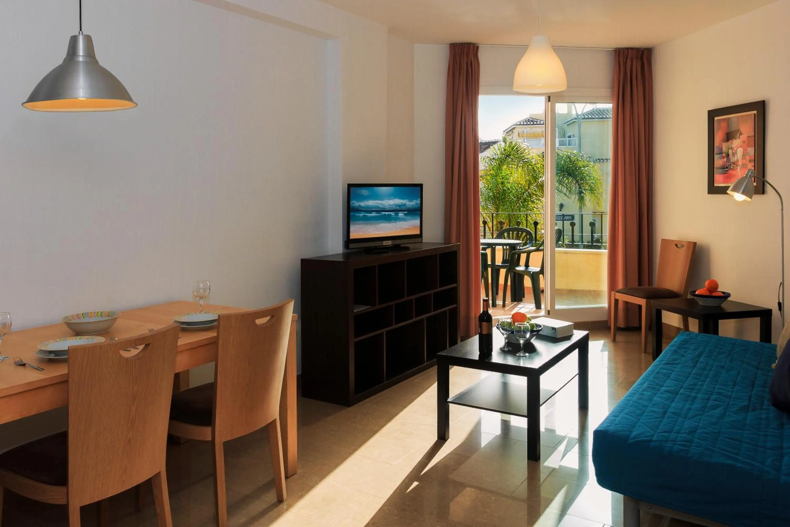 Living room in Apartamentos Euromar Playa