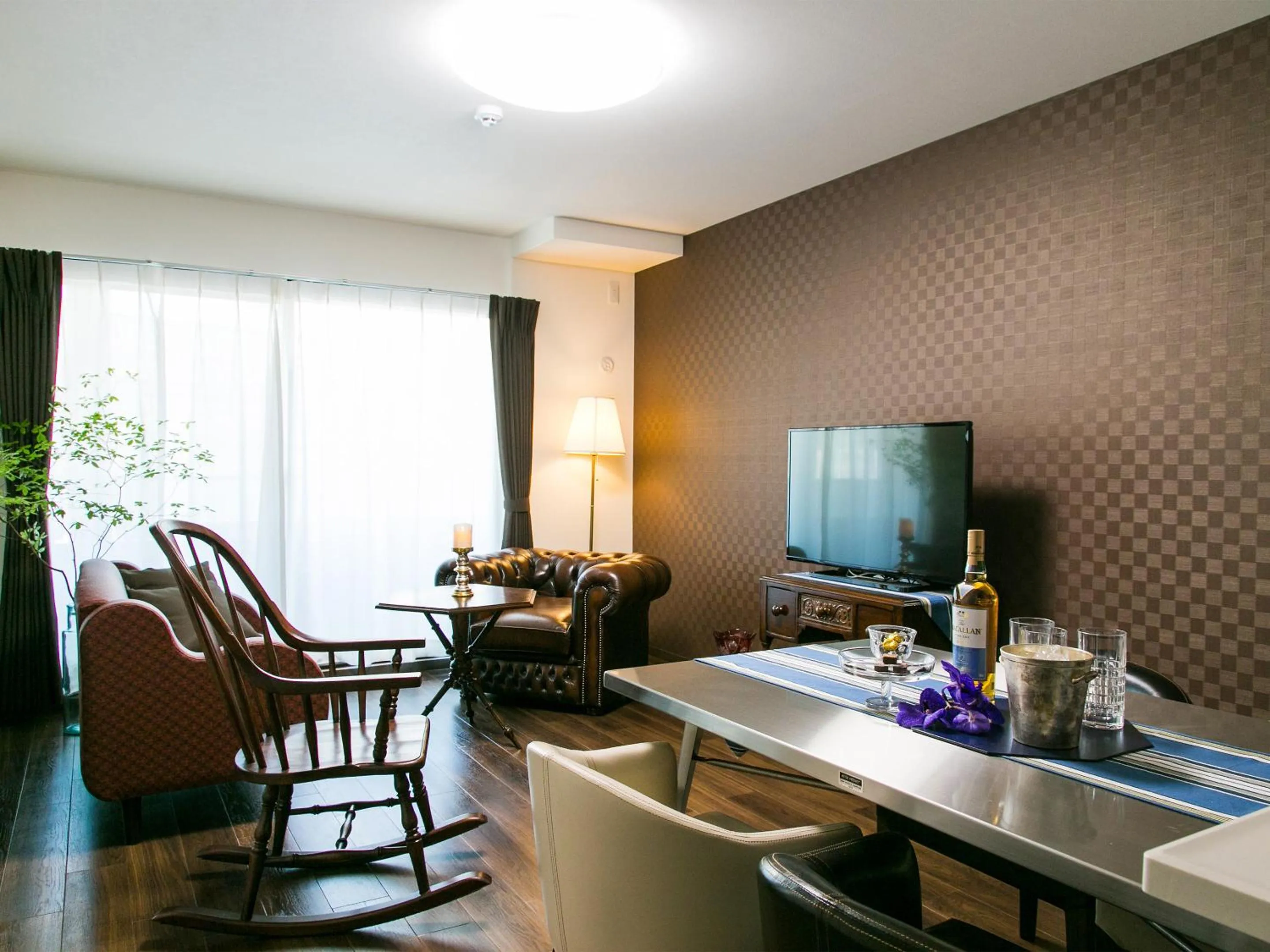 Living room in Kyoto Four Sisters Residence