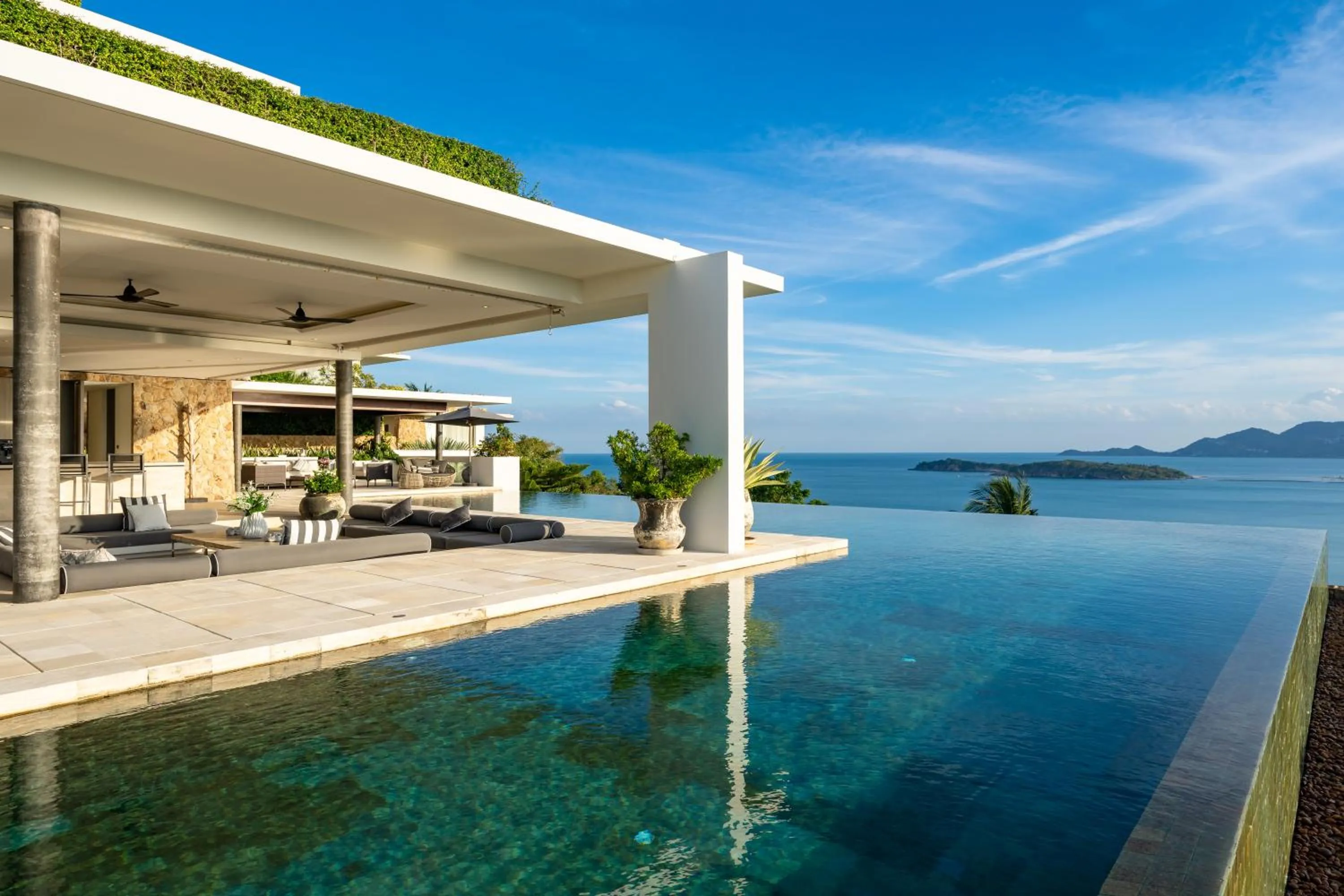 Pool view in Samujana Villas