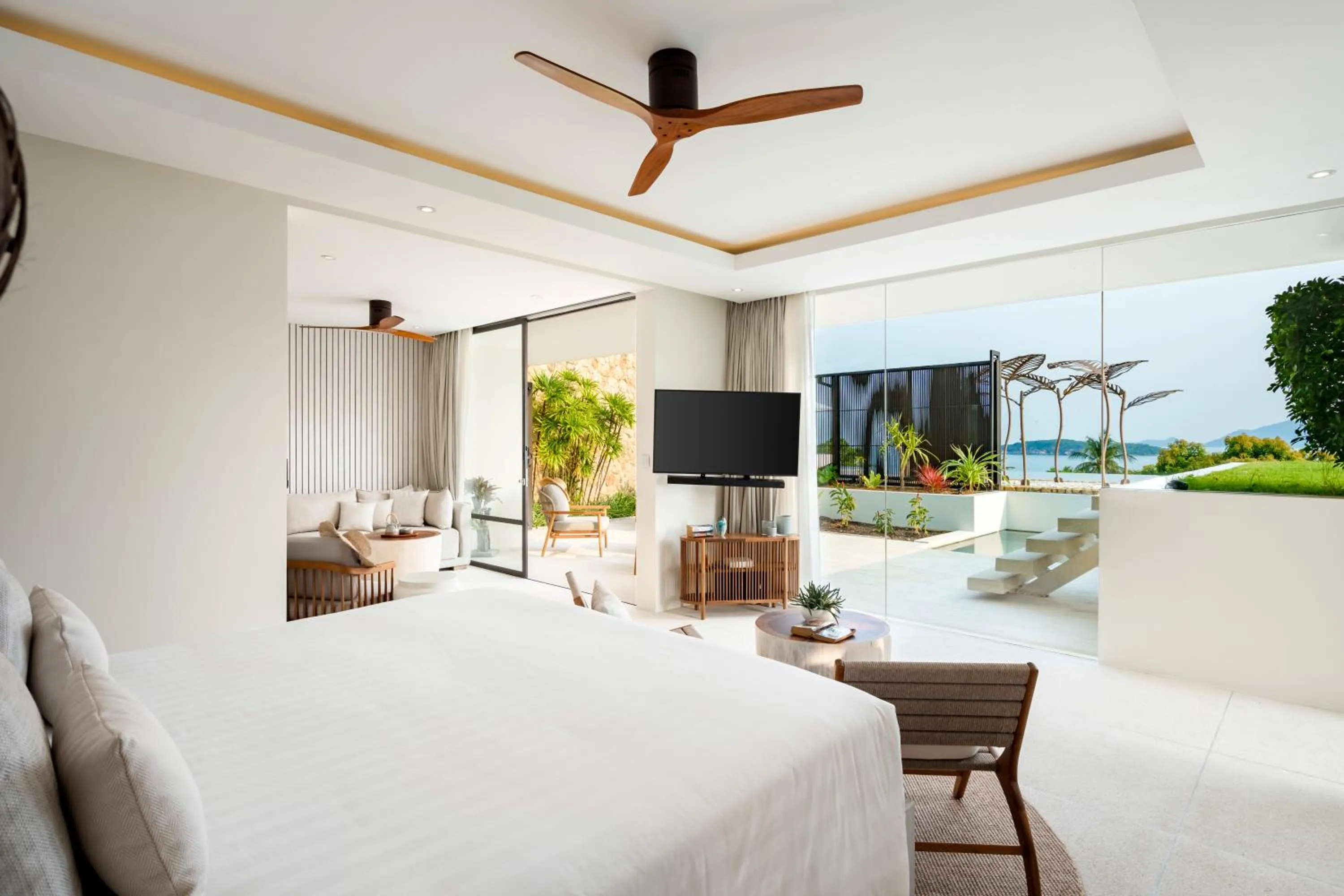 Bedroom, Bed in Samujana Villas