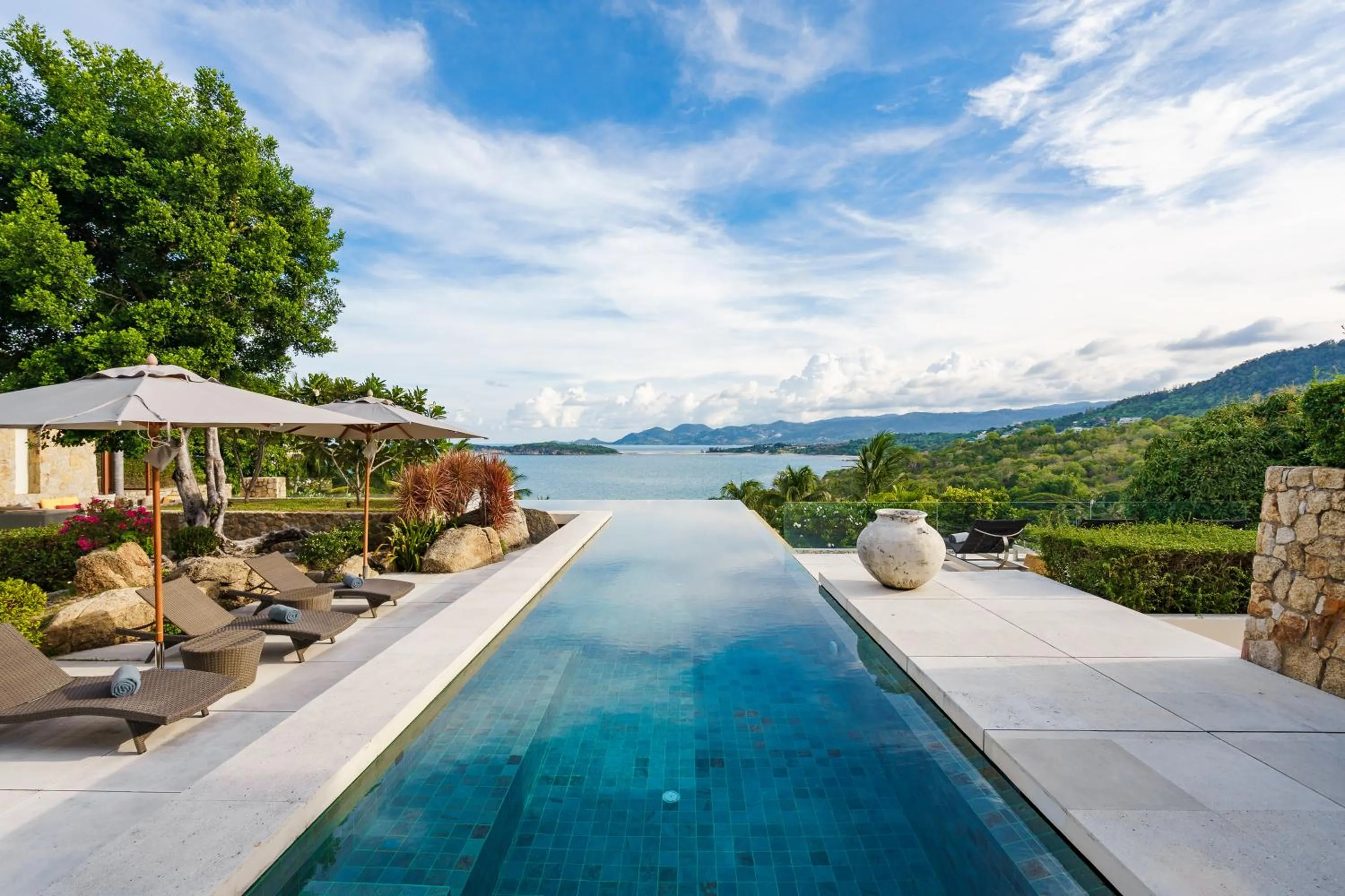 Pool view in Samujana Villas