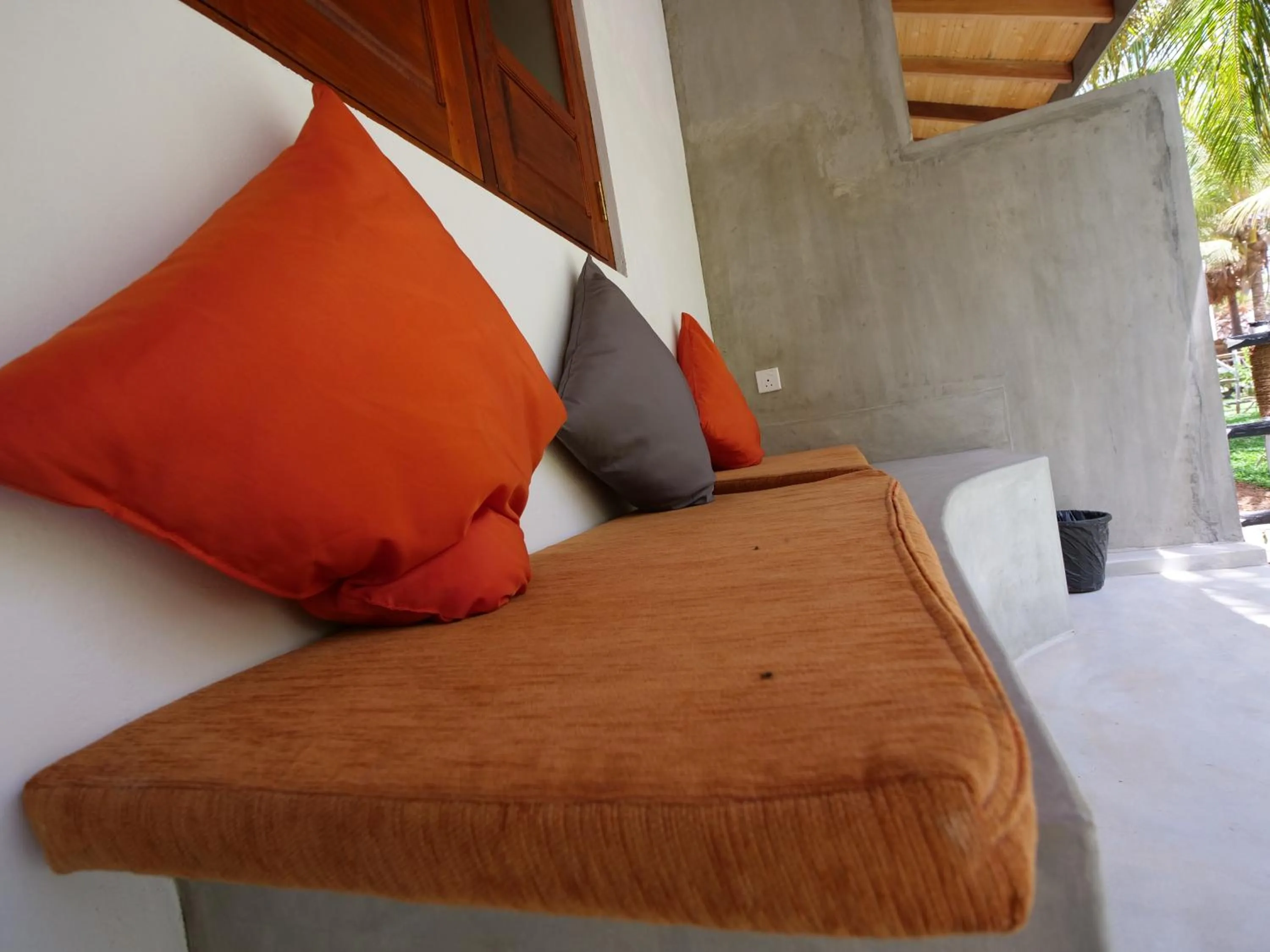 Seating area in De Silva Palm Resort