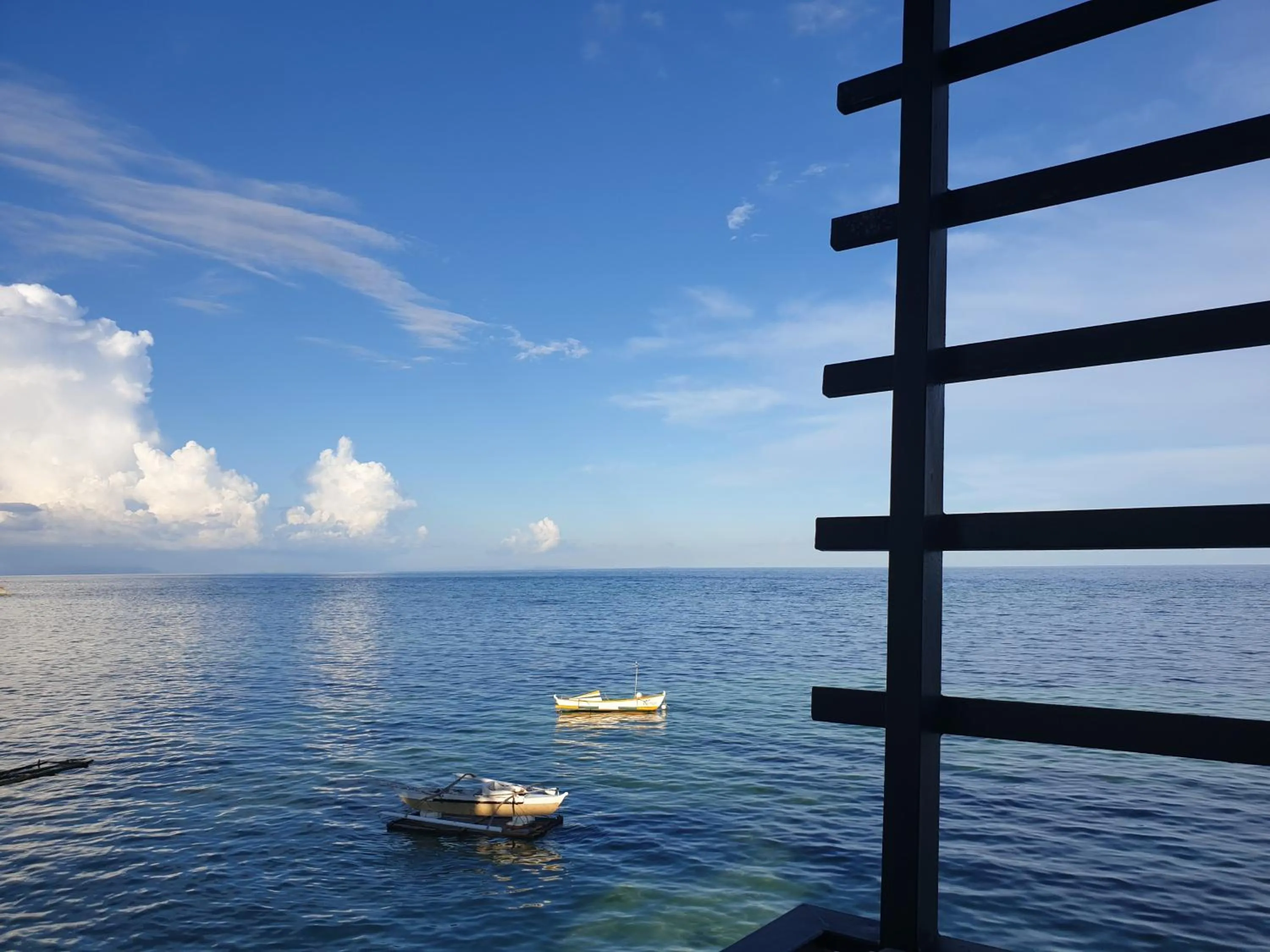 Sea view in L & M Hearthstones Lodge