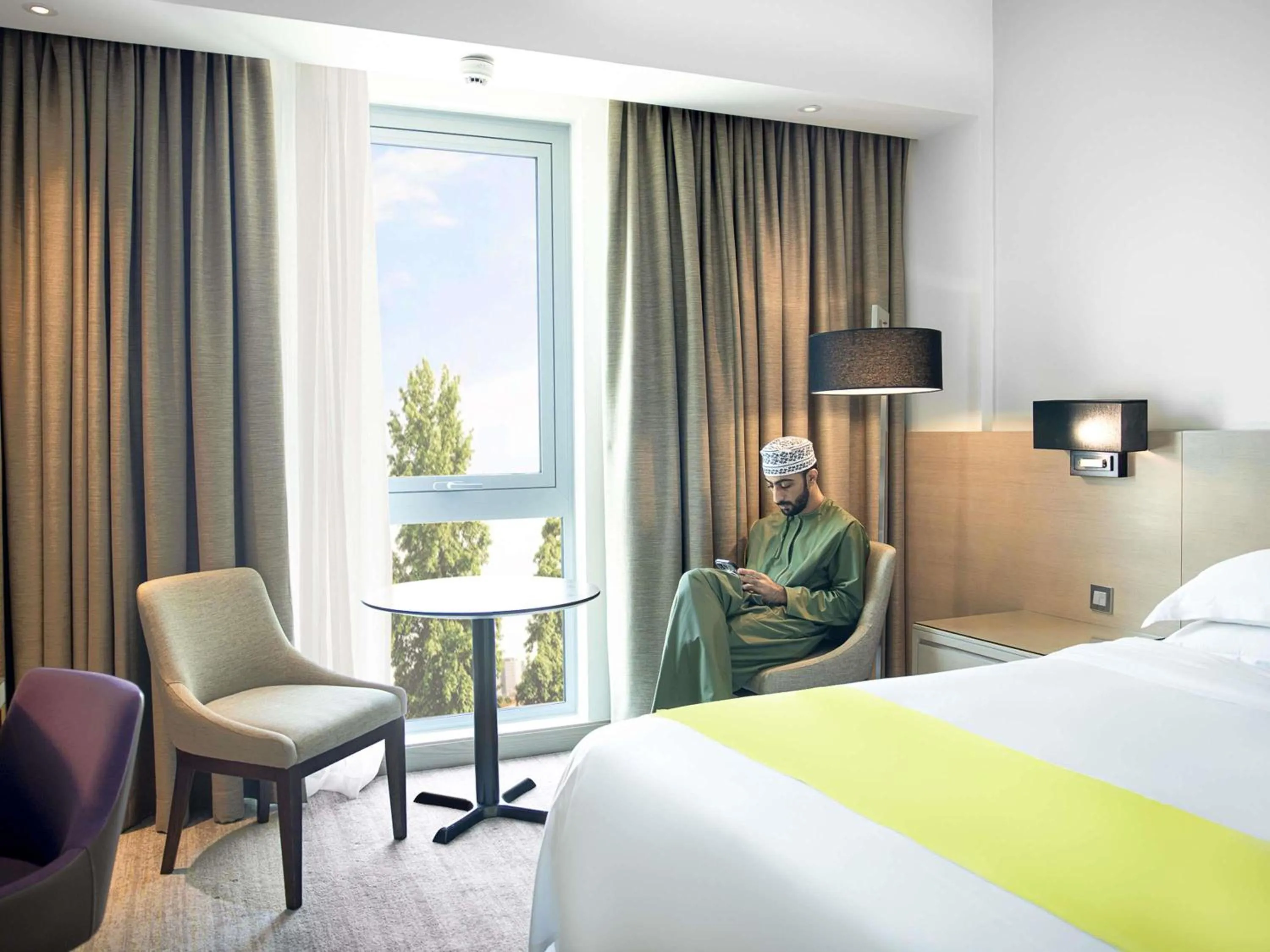 Bedroom, Bed in Novotel Muscat Airport