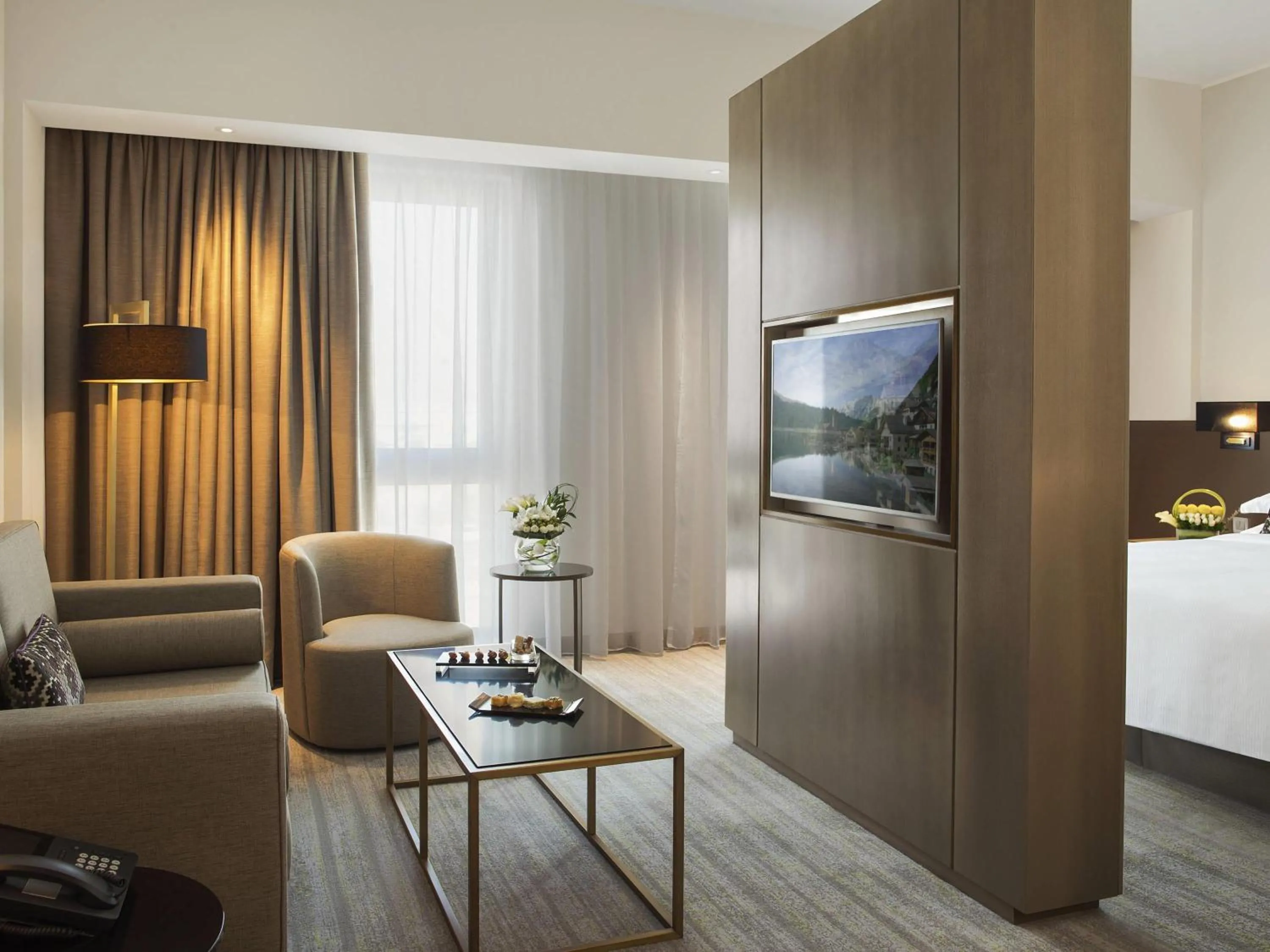 Bedroom, Bed in Novotel Muscat Airport