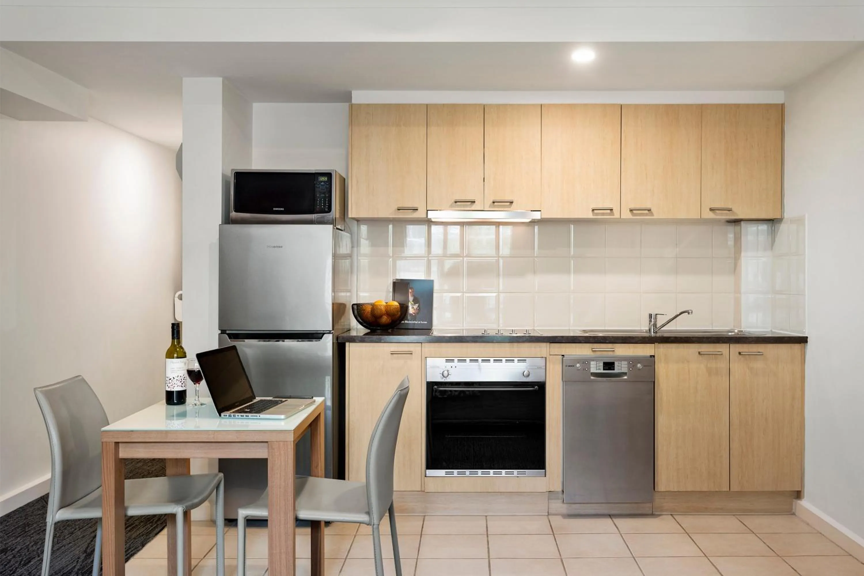 Kitchen or kitchenette in Quest St Kilda Bayside