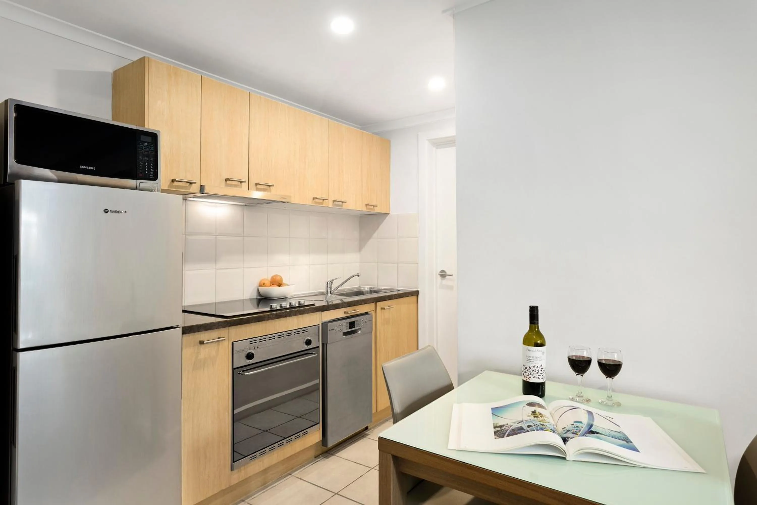 Kitchen or kitchenette in Quest St Kilda Bayside