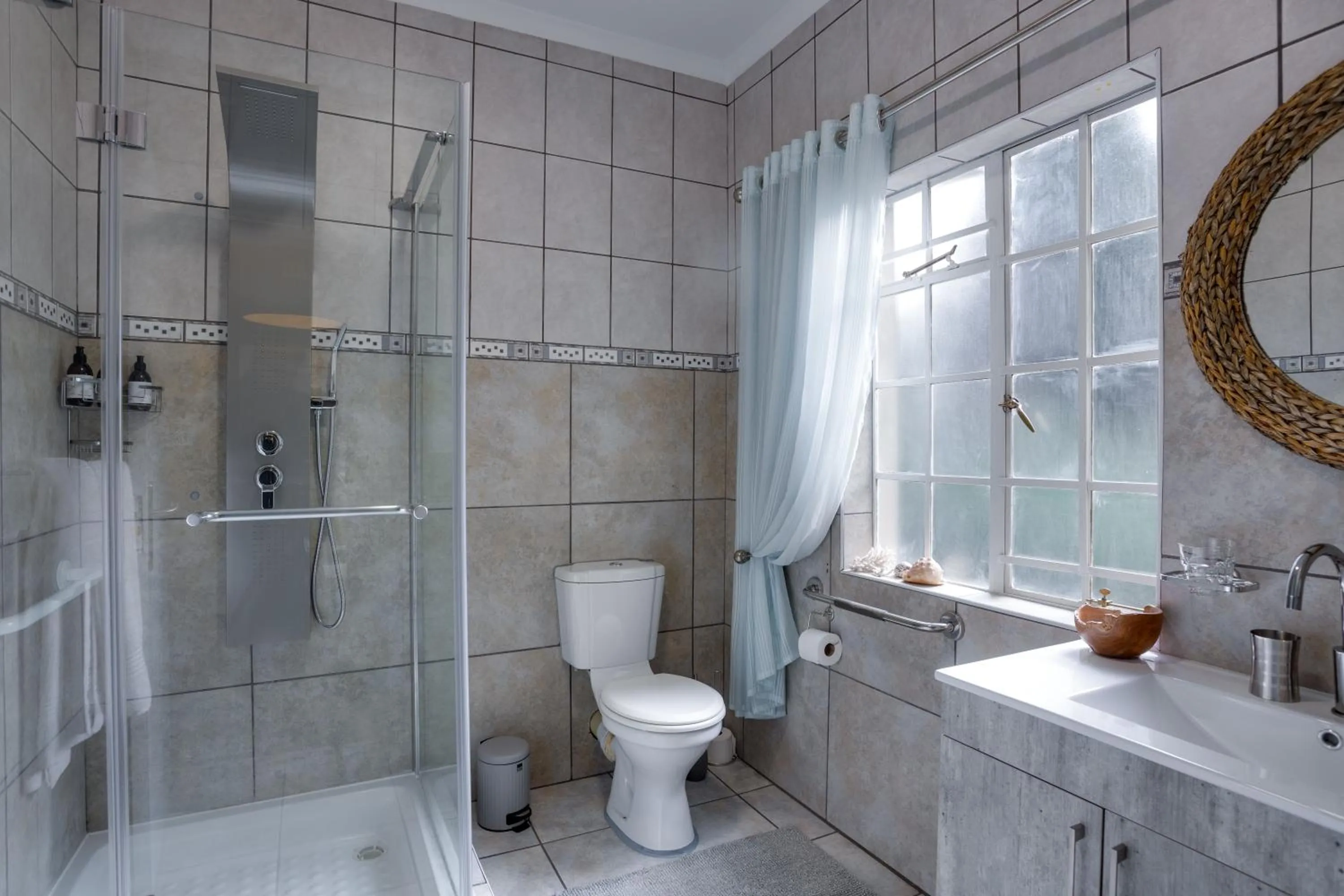Bathroom in African Rock Hotel & Spa, a "Boutique Lifestyle Resort"