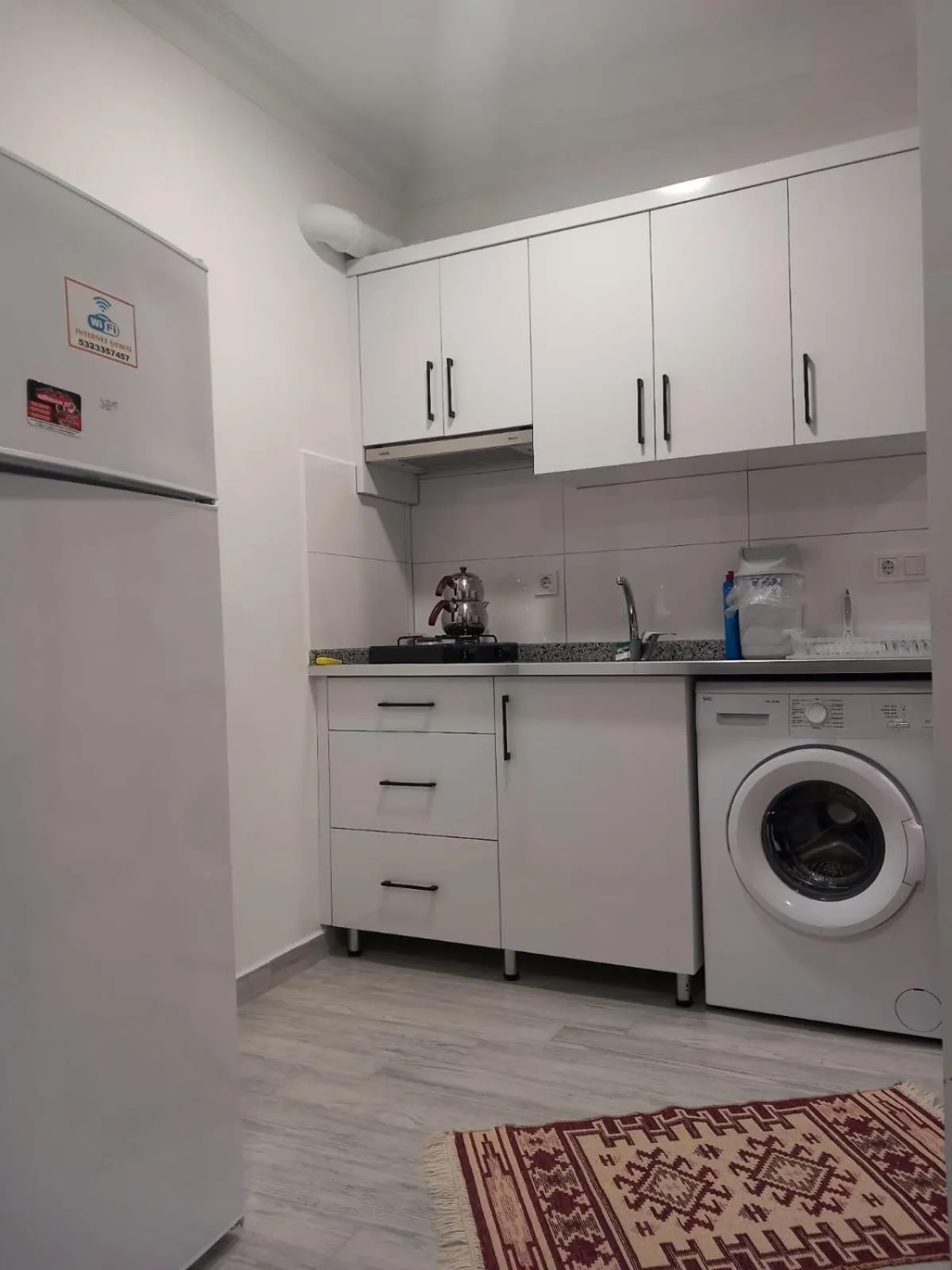 Kitchen or kitchenette in Hotel Anadolu