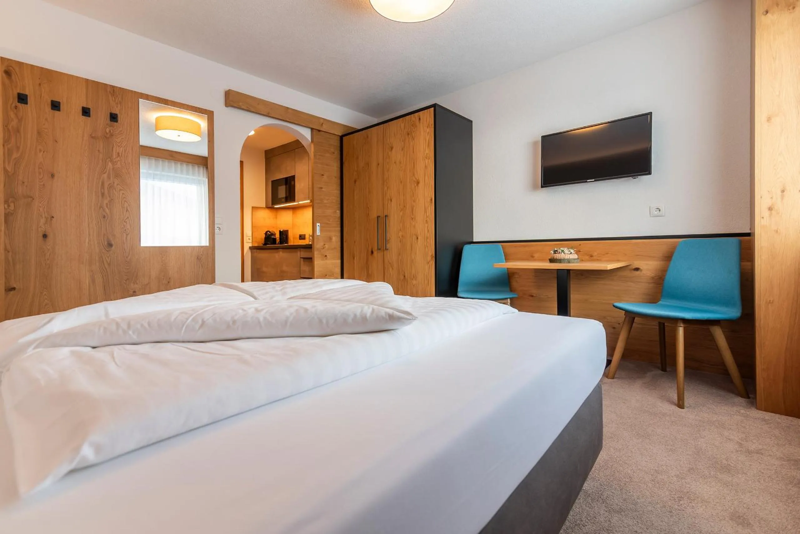 Bed in Hotel Garni Försterheim