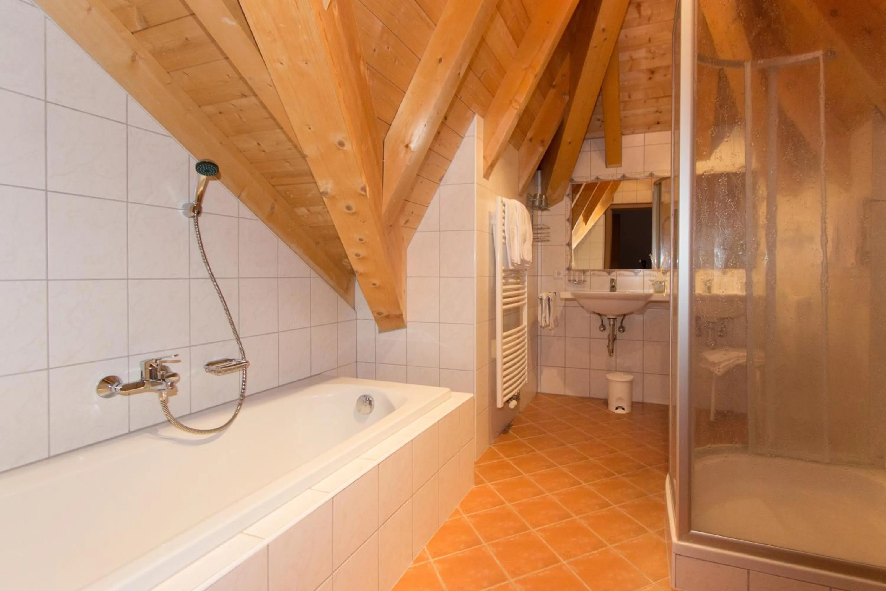 Bathroom in Hotel Garni Försterheim