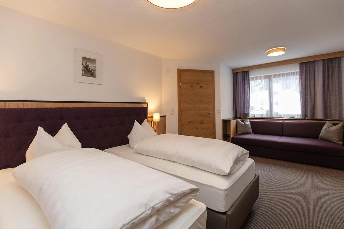 Bed in Hotel Garni Försterheim