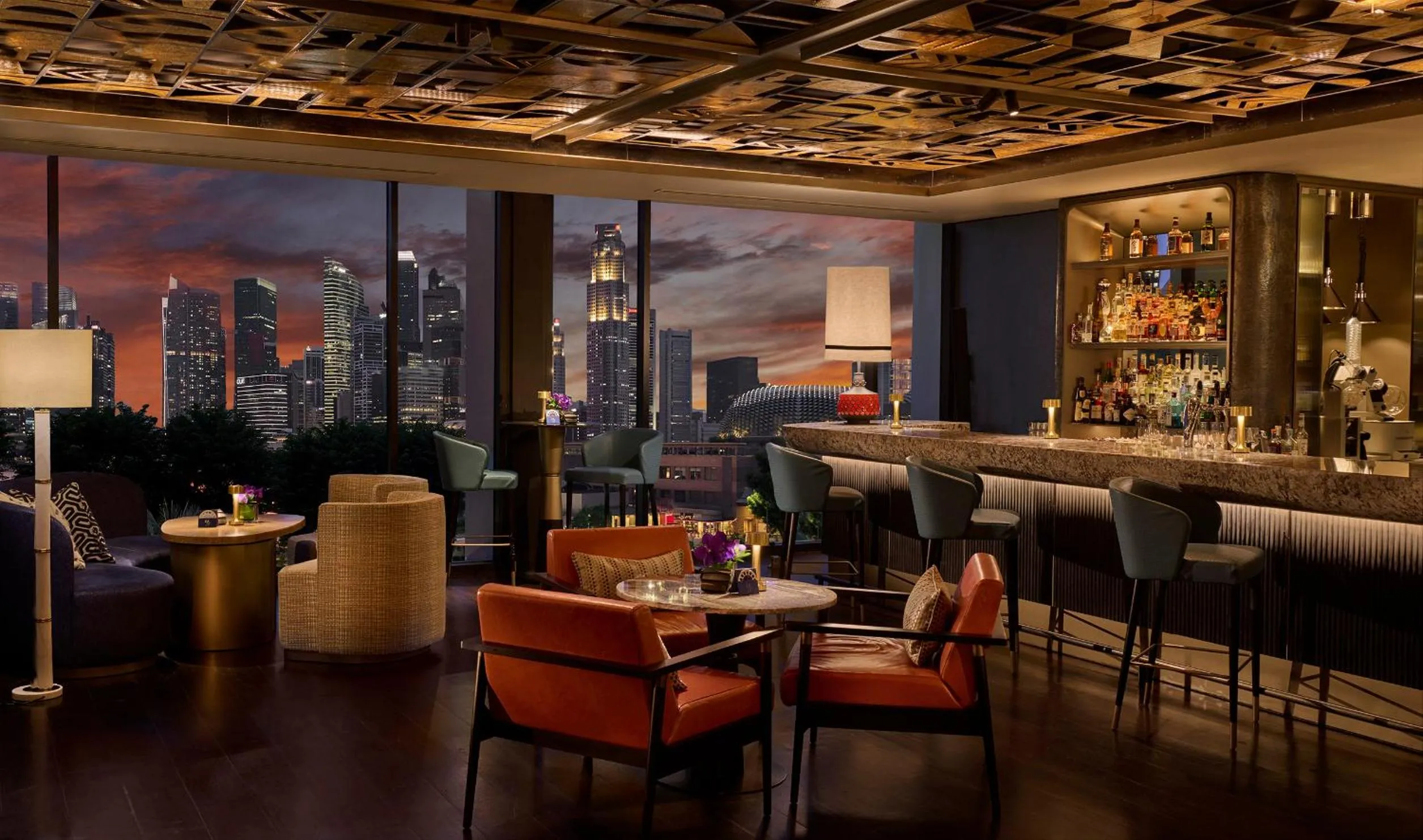 Lounge or bar in Mandarin Oriental, Singapore