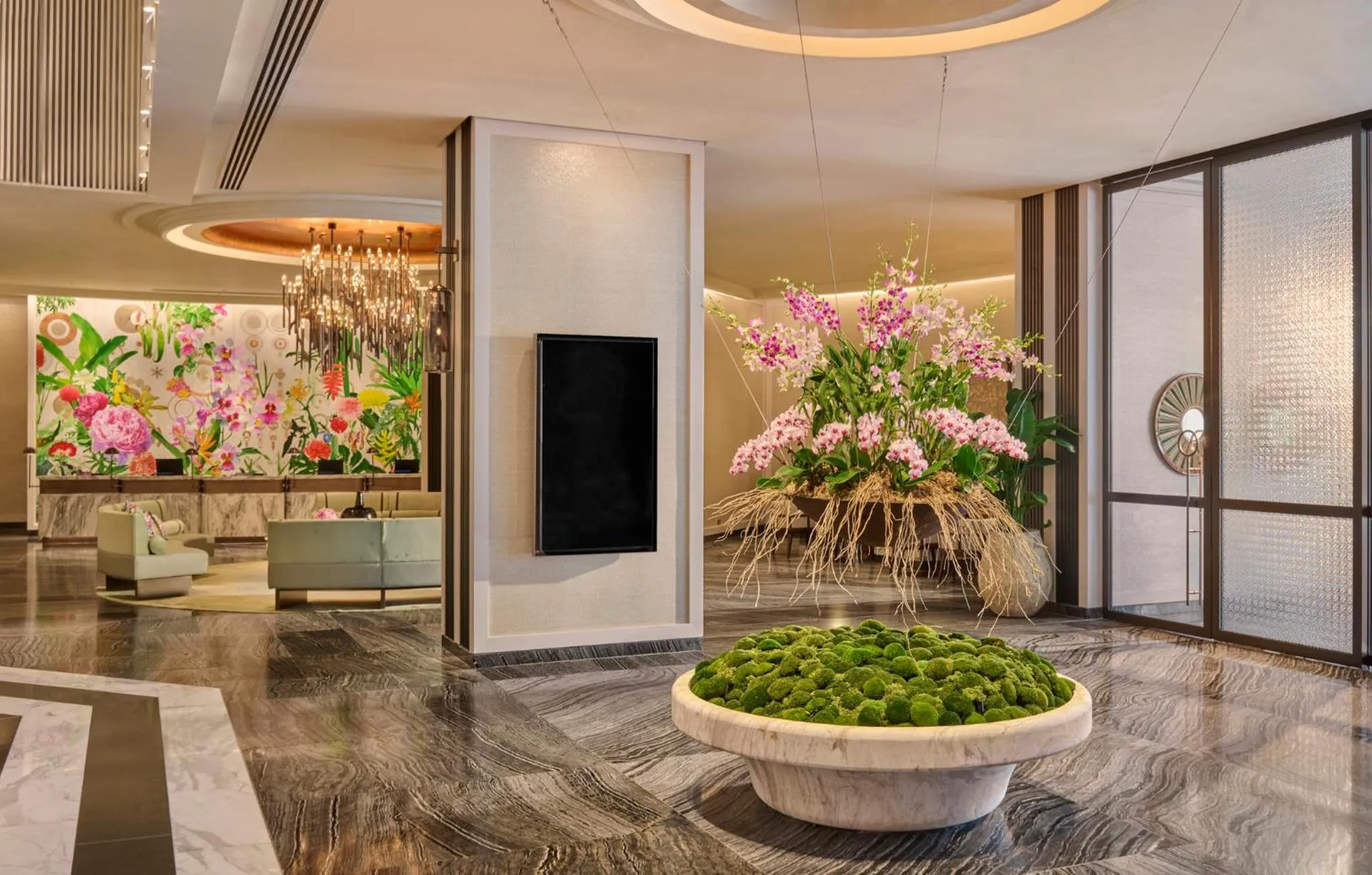 Lobby or reception in Mandarin Oriental, Singapore