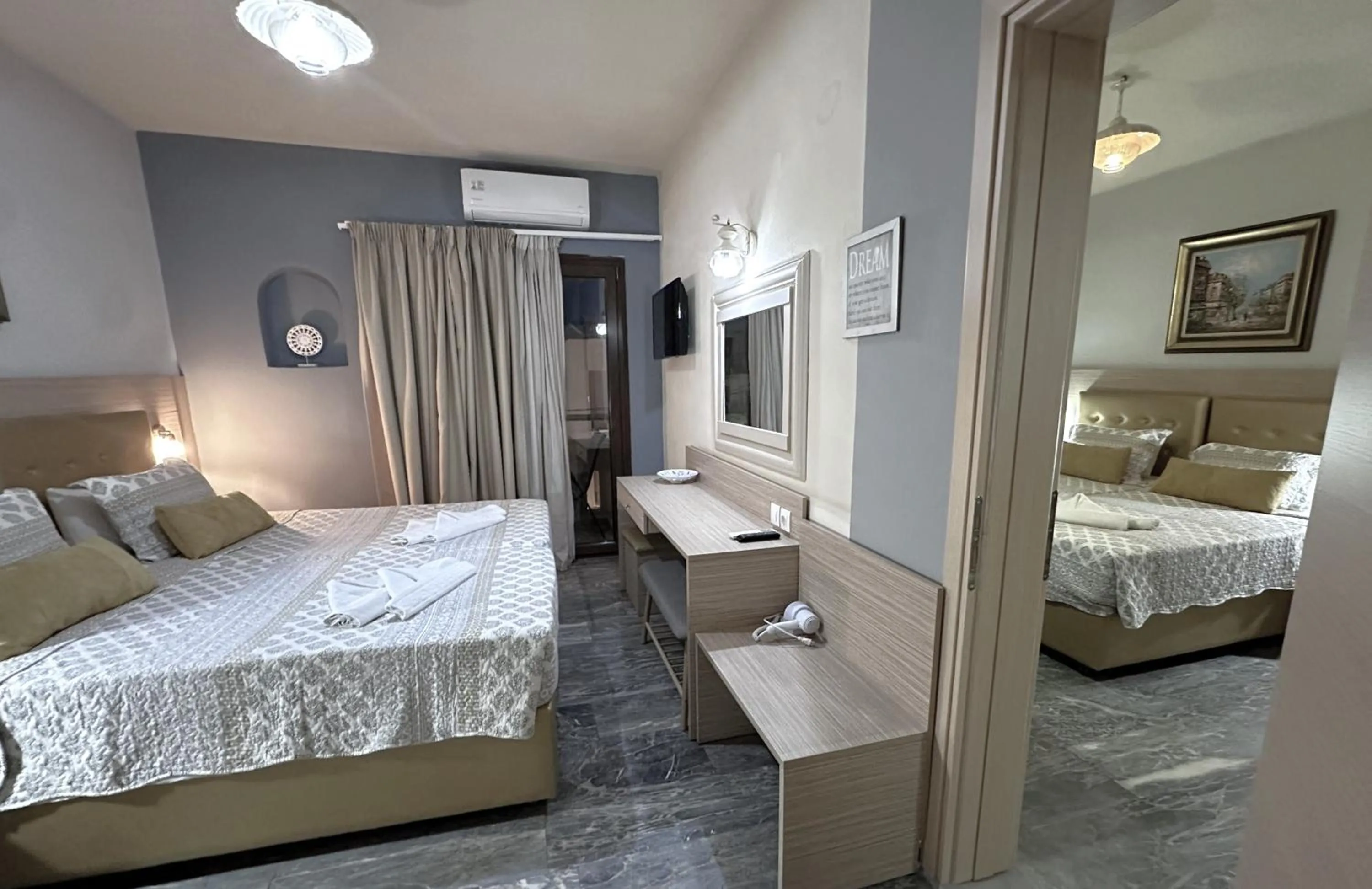 Bed in Thalia deco City & Beach Hotel