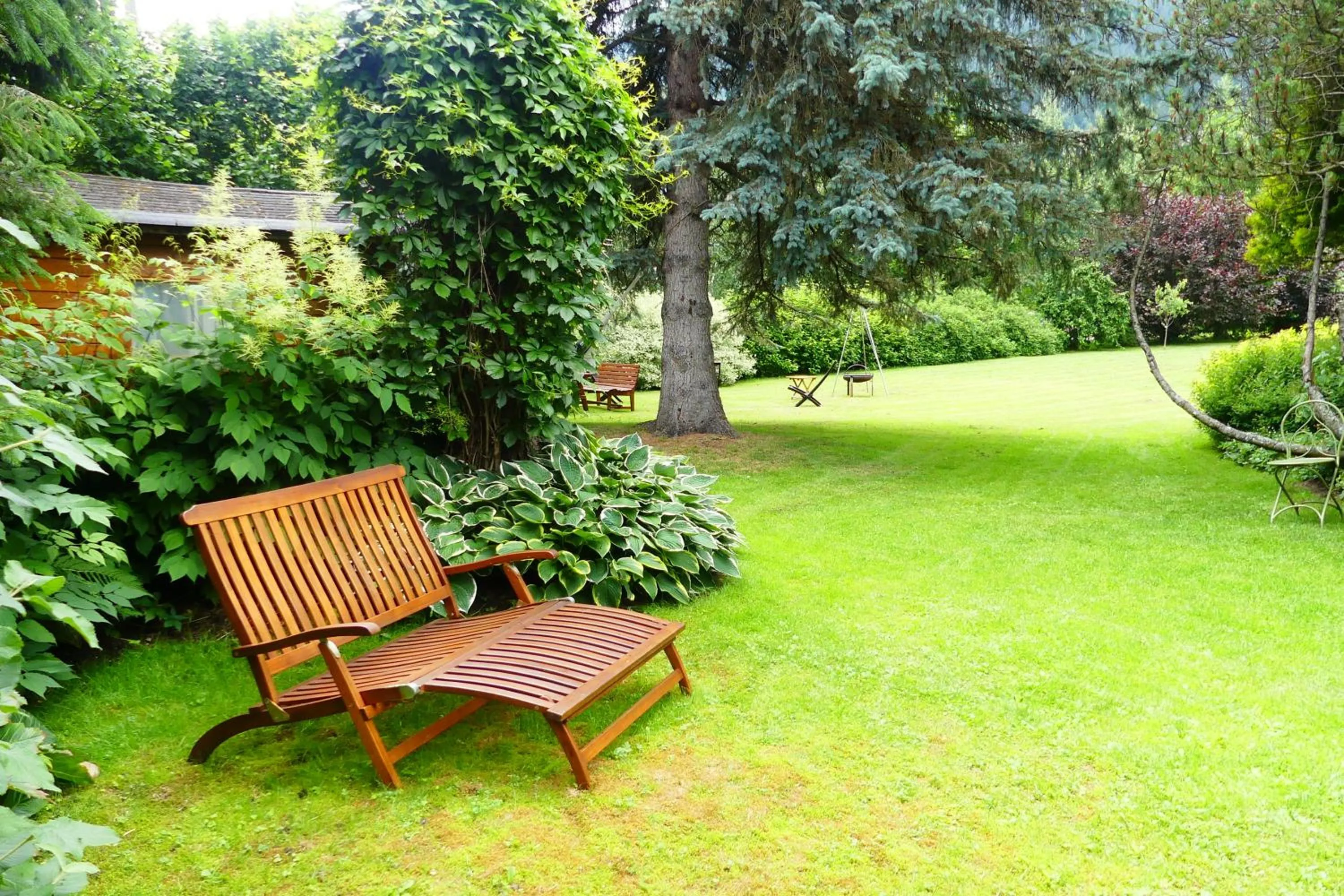 Garden view in Ferienwohnungen Familie Wetzlinger