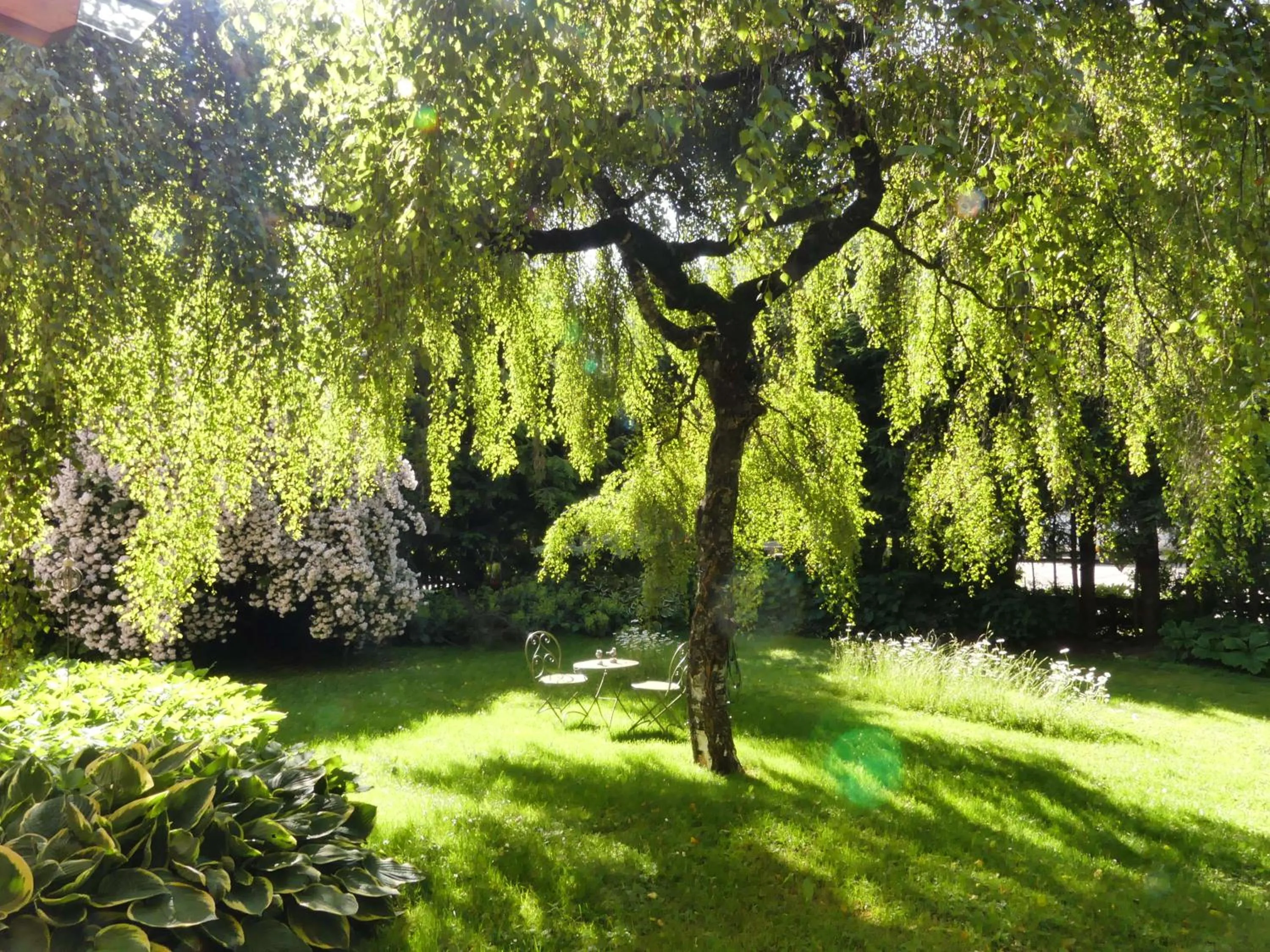 Garden in Ferienwohnungen Familie Wetzlinger