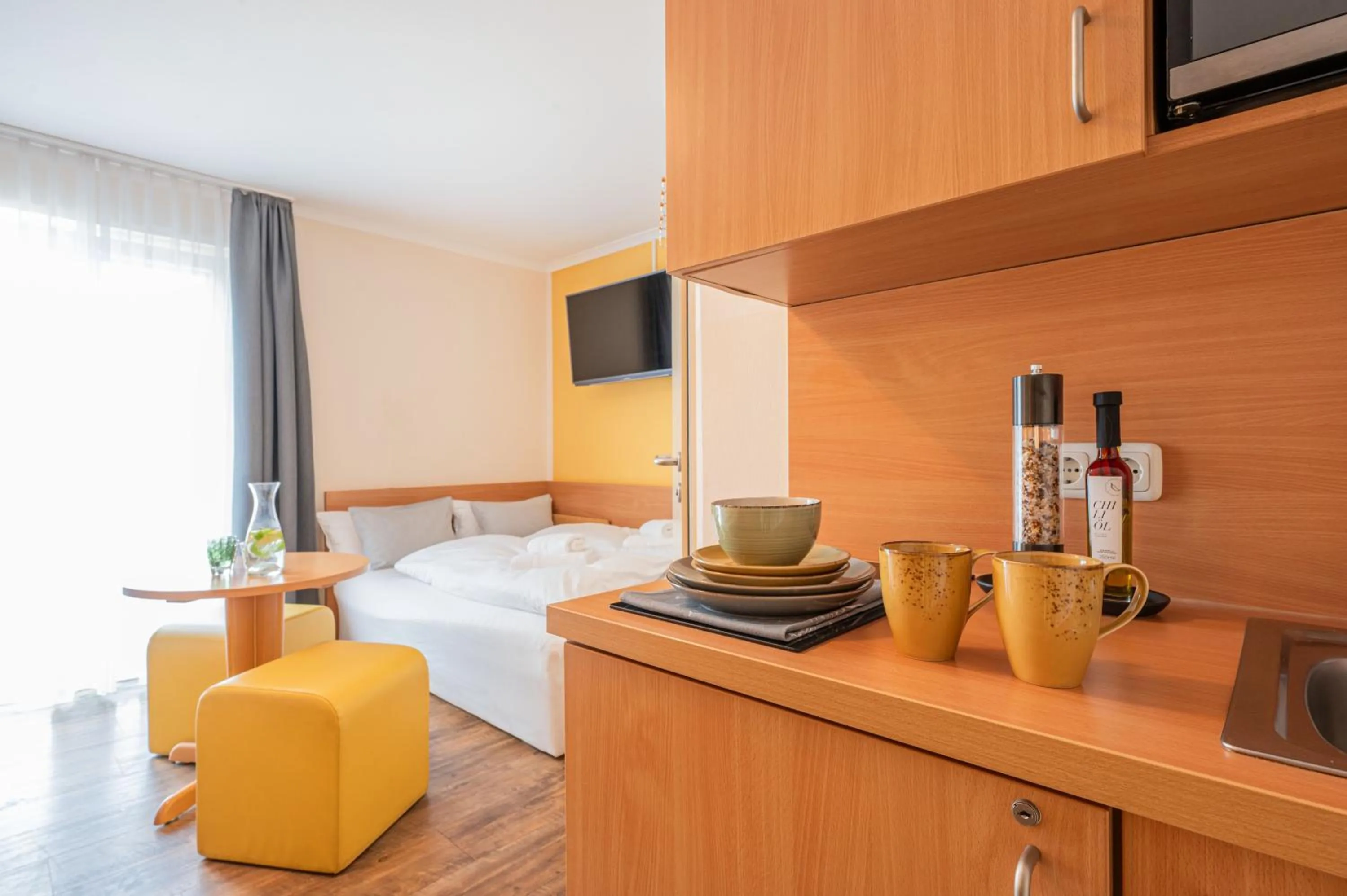 Bed in Gästehaus Zehmerhof bei Erding