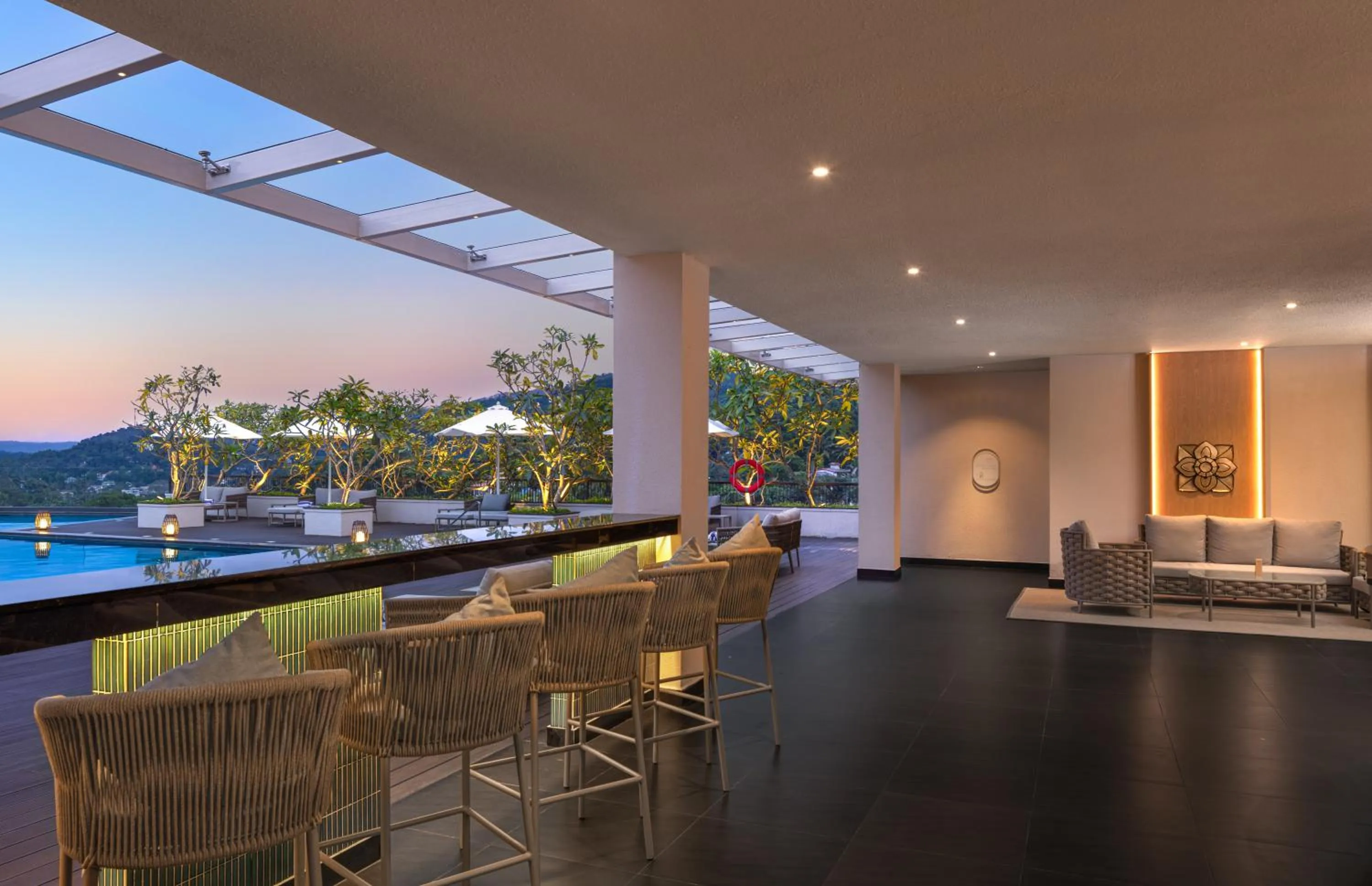 Seating area in The Golden Crown Hotel