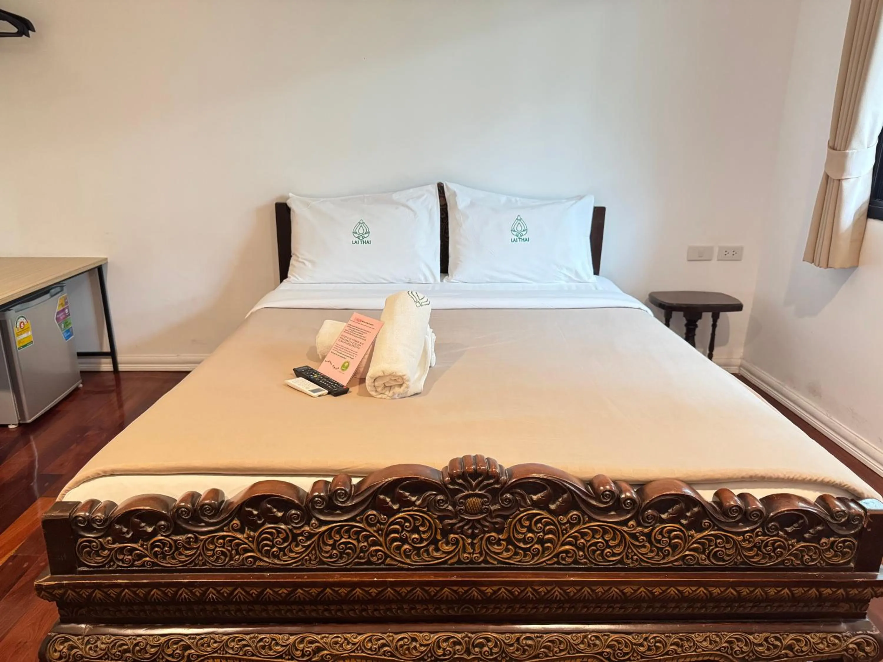 Bed in Lai Thai Guest House