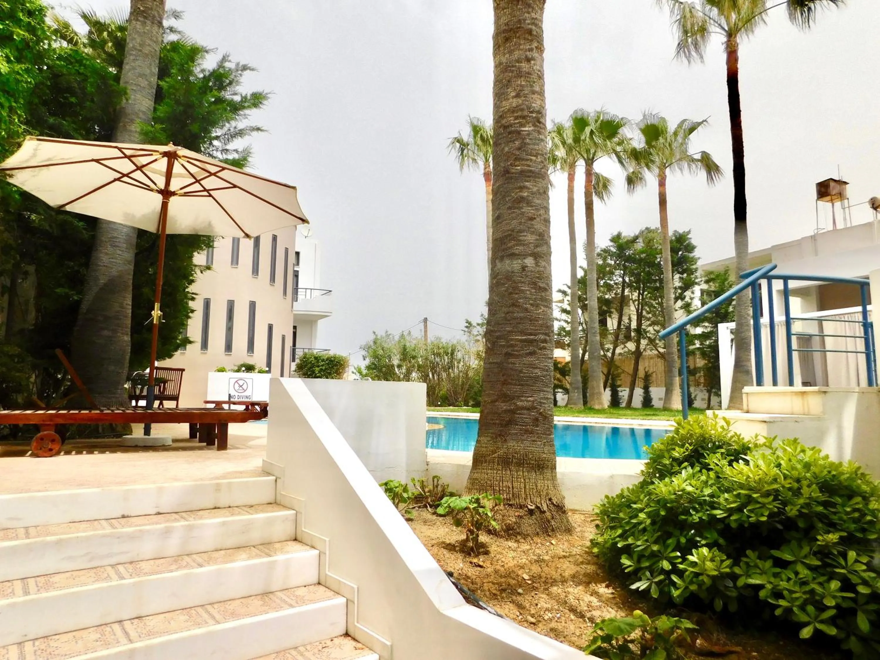 Pool view in Elizabeth Suites