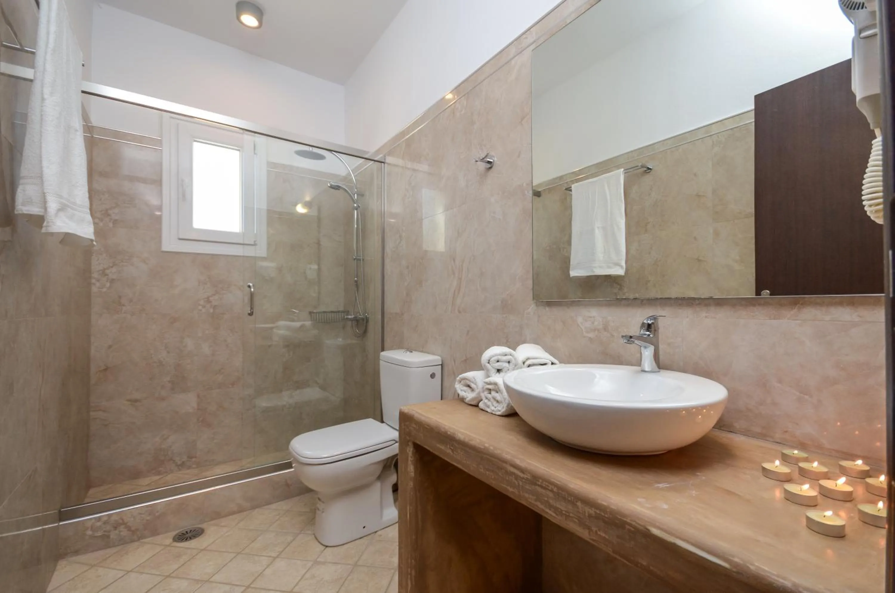 Shower in Naxos Luxury Villas