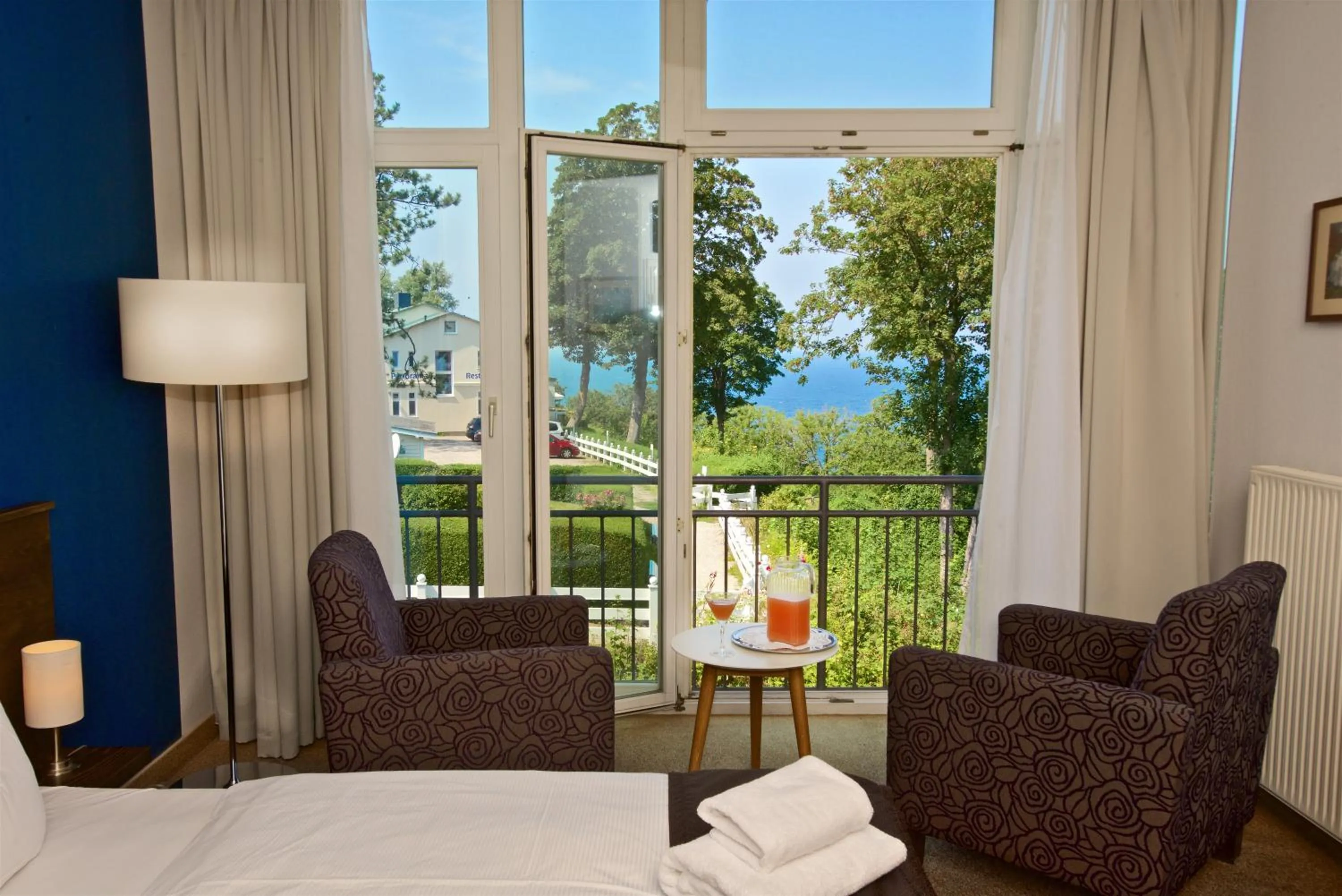 View (from property/room), Bed in Panorama Hotel Lohme