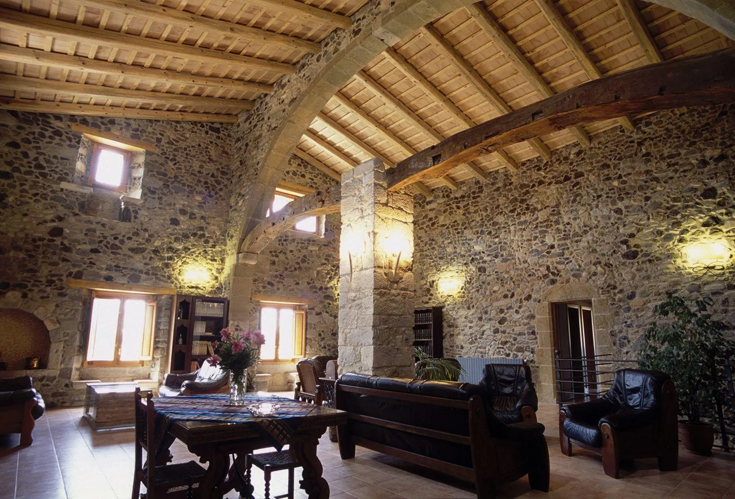 Communal lounge/ TV room in Mas la Casassa