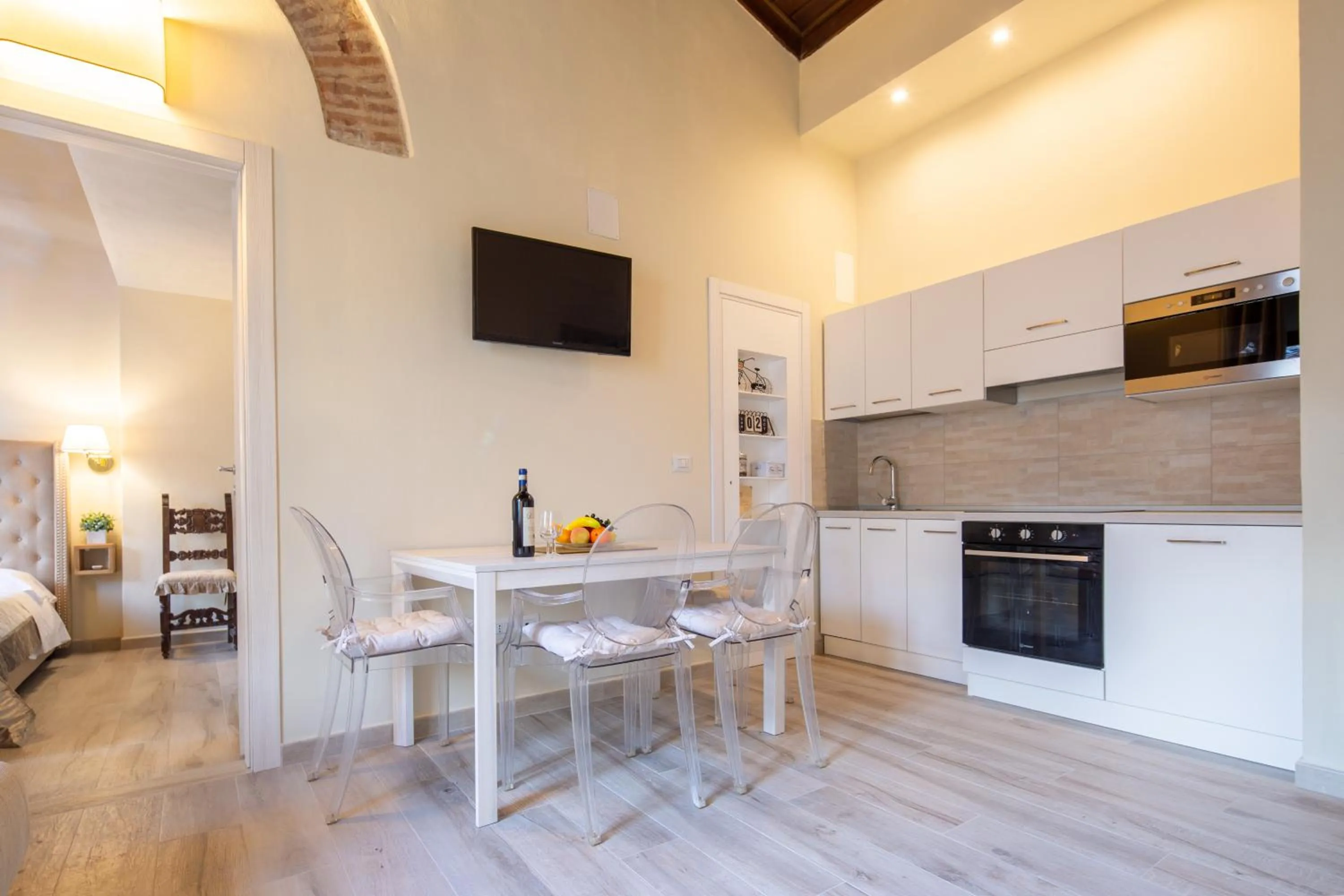 Kitchen or kitchenette in Duomo Apartments by Mmega